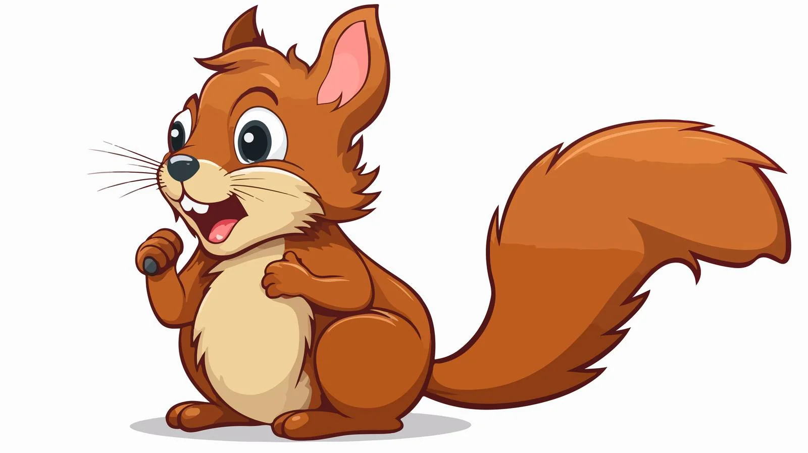 Squirrel Speech Bubble Sticker — free download from Dotvec