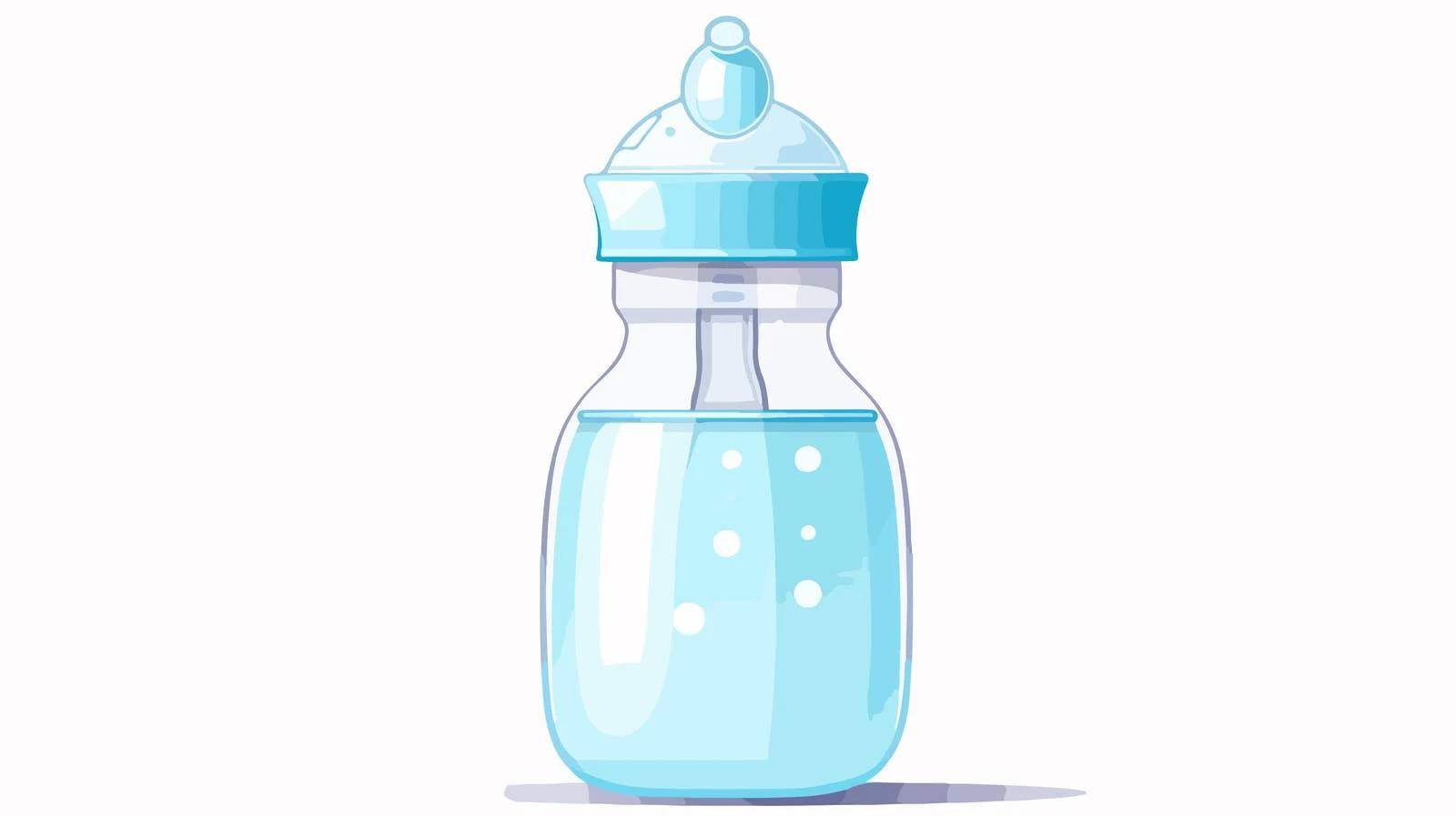 Playful Baby Milk Bottle Cartoon Vector — free download from Dotvec