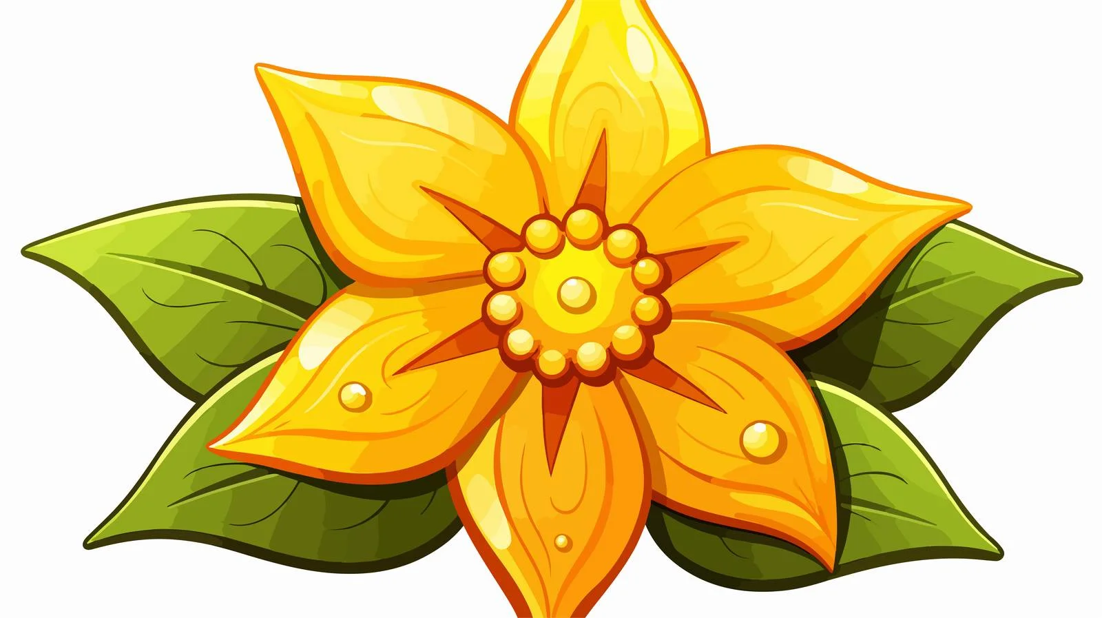 Whimsical Star Flower Illustration — free download from Dotvec
