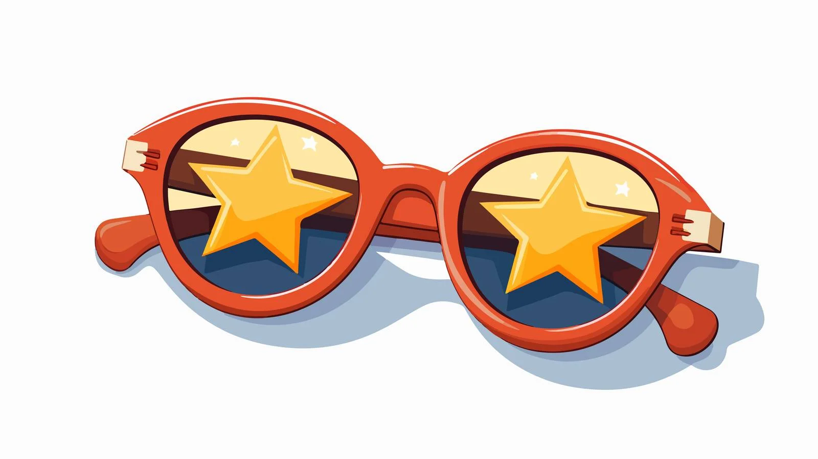 Cool Cartoon Star Sunglasses Vector — free download from Dotvec