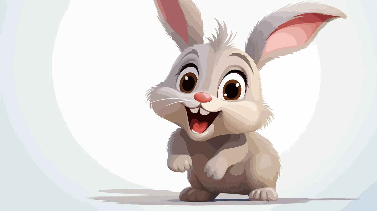 Startled Rabbit Cartoon Vector Stock Illustration — free download from Dotvec
