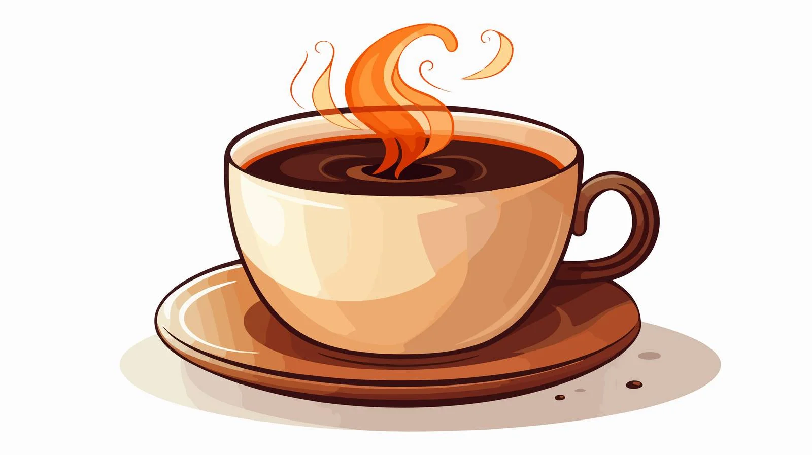Steaming Cup of Tea Vector Illustration — free download from Dotvec