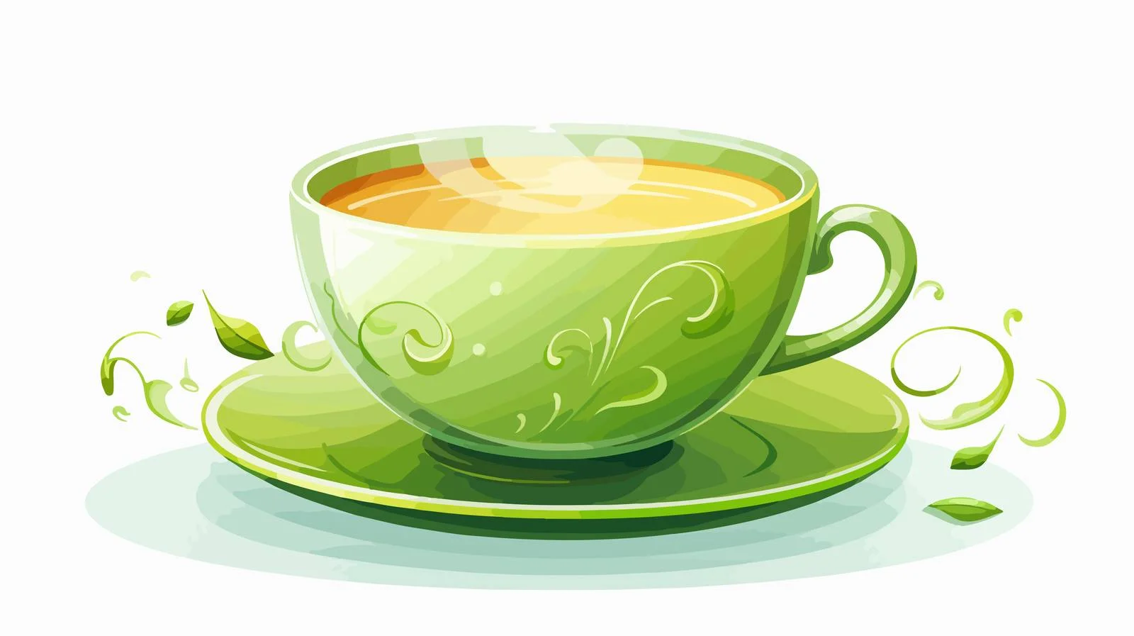 Steaming Tea Cup Vector Illustration — free download from Dotvec