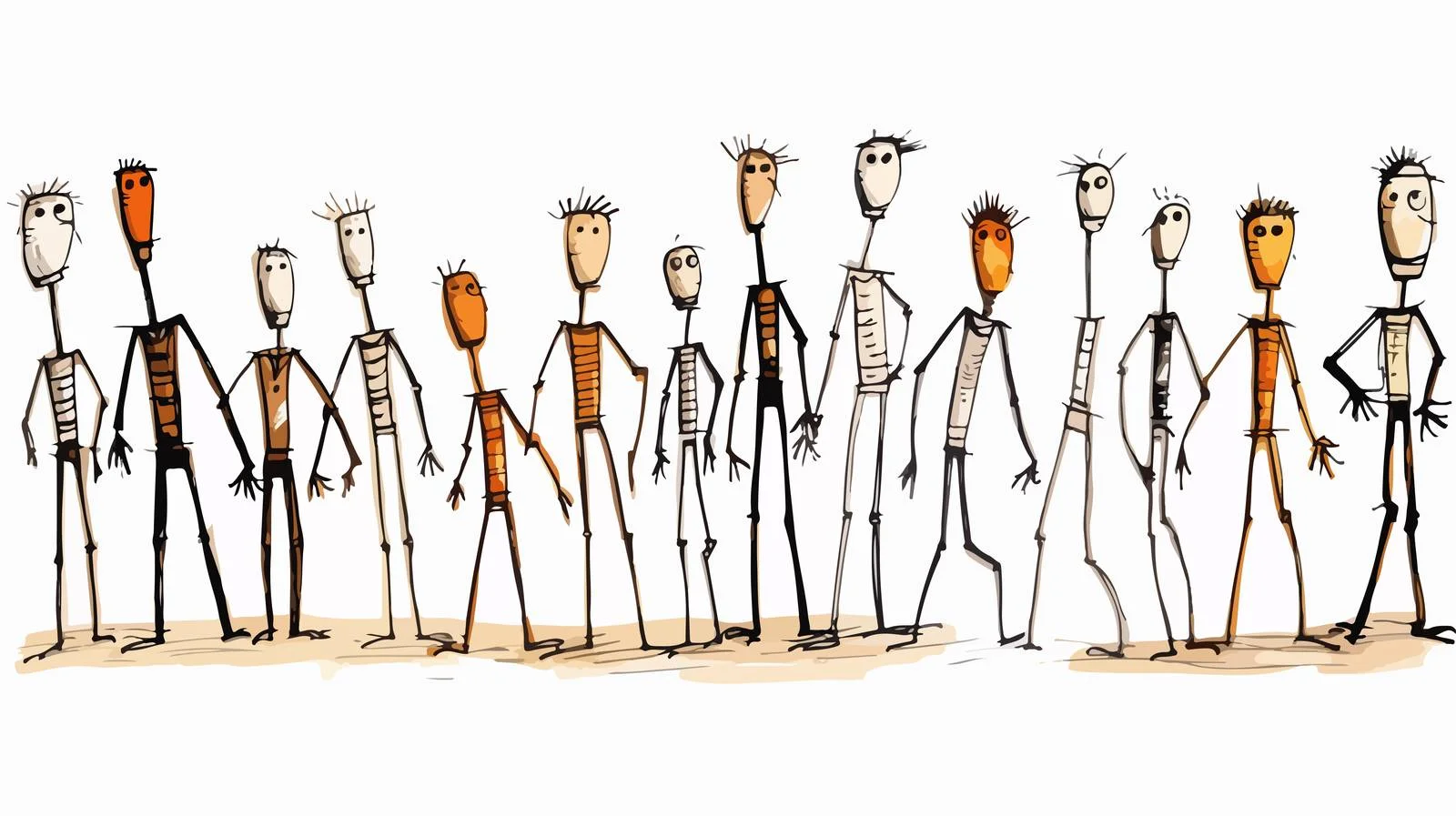 Cartoon Stick Man Illustration — free download from Dotvec