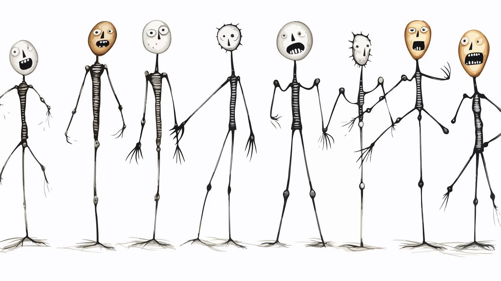 Cartoon Stick Man Stock Illustration — free download from Dotvec