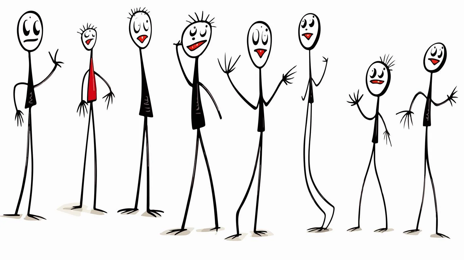 Cartoon Stick Man Illustration — free download from Dotvec