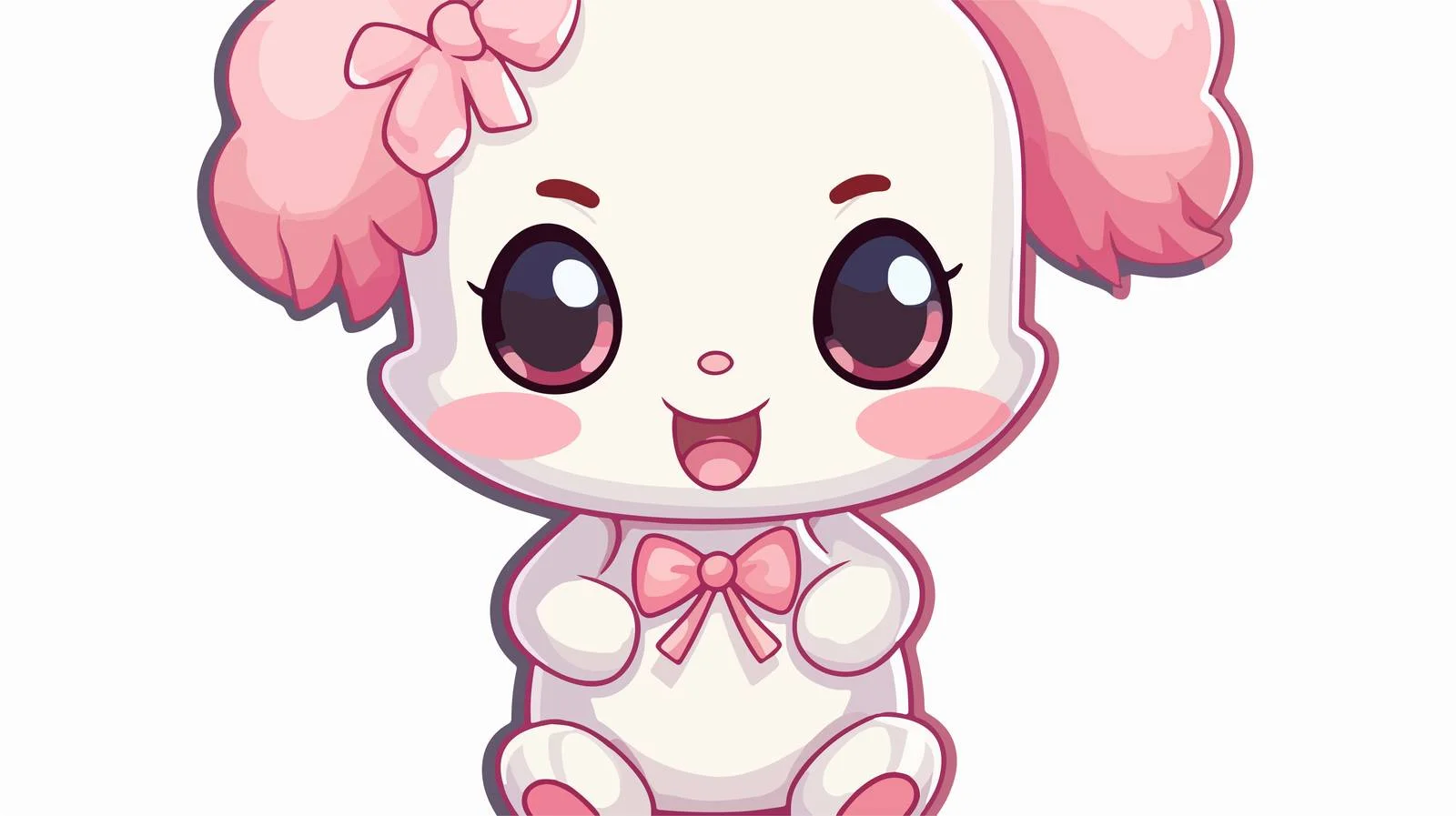 Kawaii Cute Cross Baby Sticker — free download from Dotvec