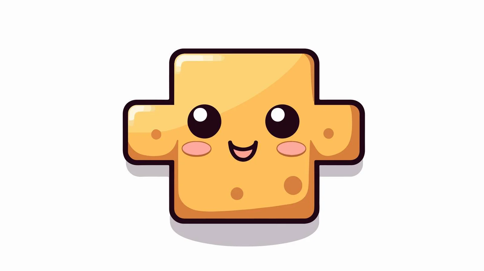 Kawaii Cross Baby Cartoon Sticker — free download from Dotvec