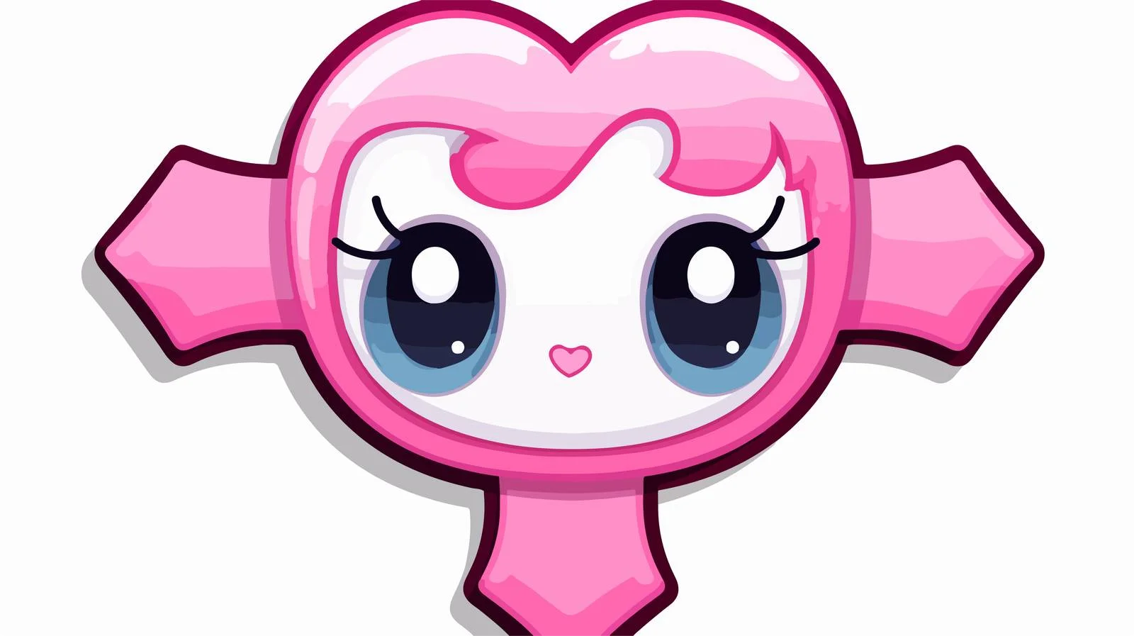 Kawaii Cute Cross Baby Cartoon Sticker — free download from Dotvec