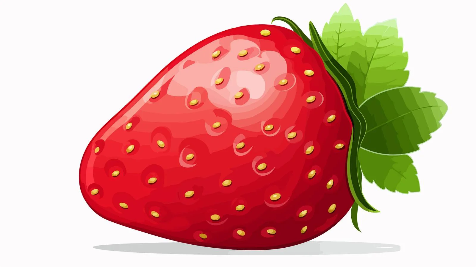 Cheerful Strawberry Speech Bubble Illustration — free download from Dotvec