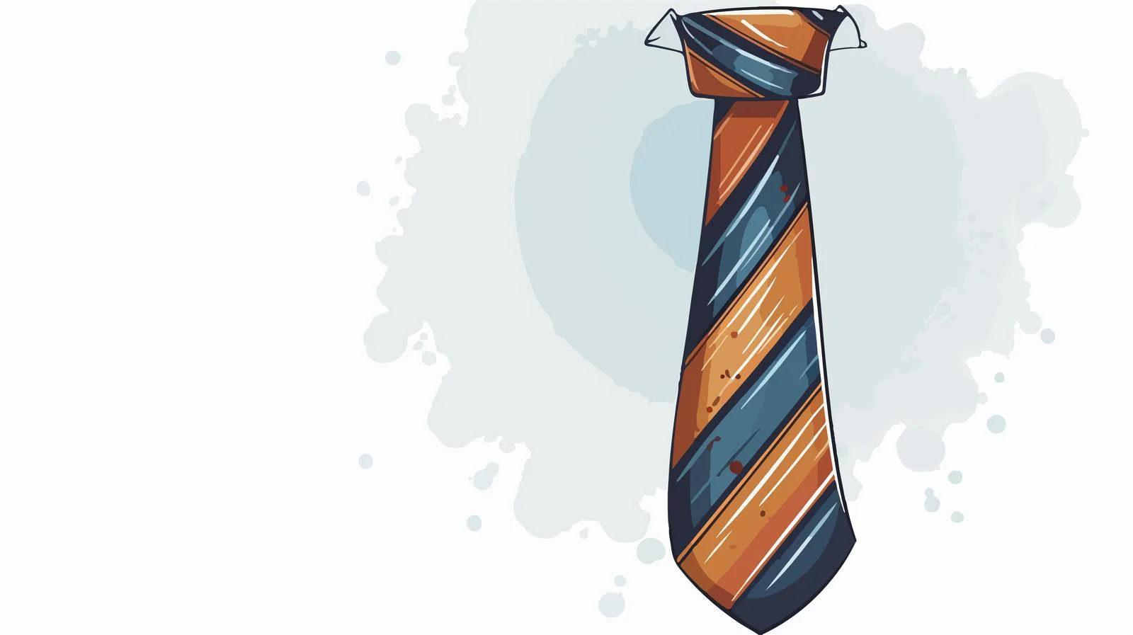 Cartoon Tie with Thought Bubble — free download from Dotvec