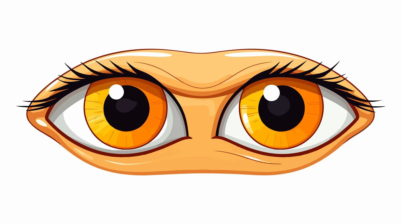 Surprised Eyes Symbol in Car Illustration — free download from Dotvec