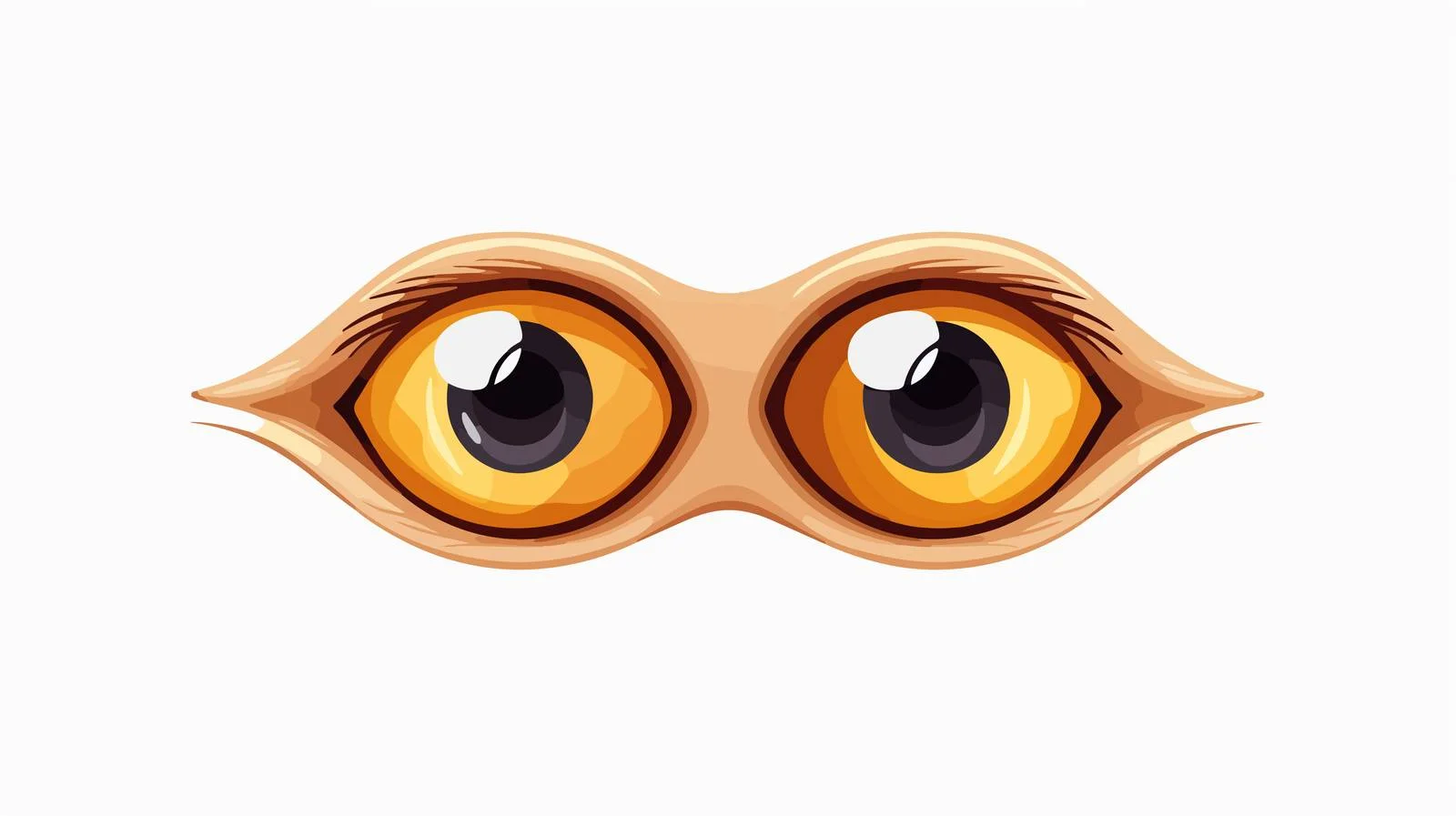Surprised Cartoon Eyes Symbol Illustration — free download from Dotvec