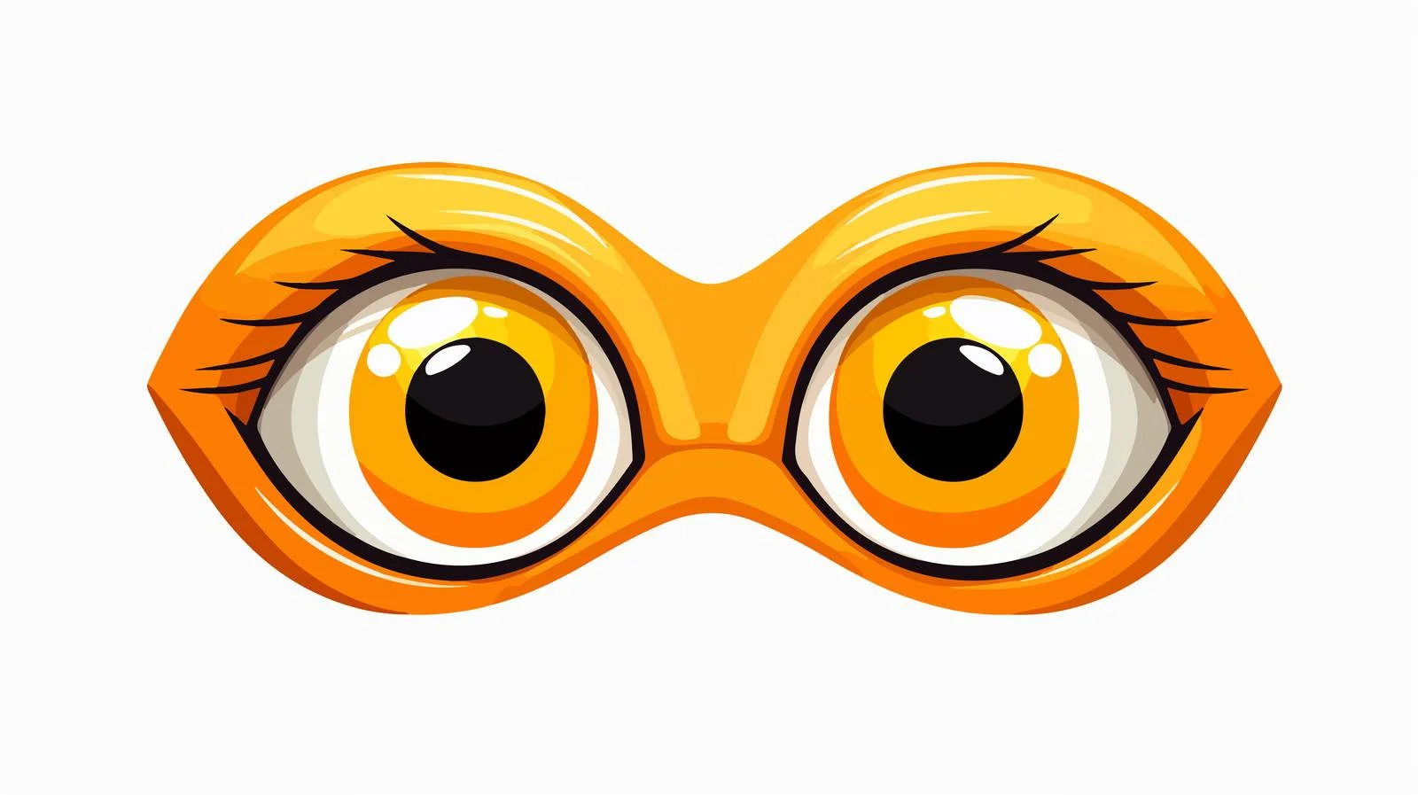 Surprised Eyes Cartoon Symbol Illustration Car — free download from Dotvec