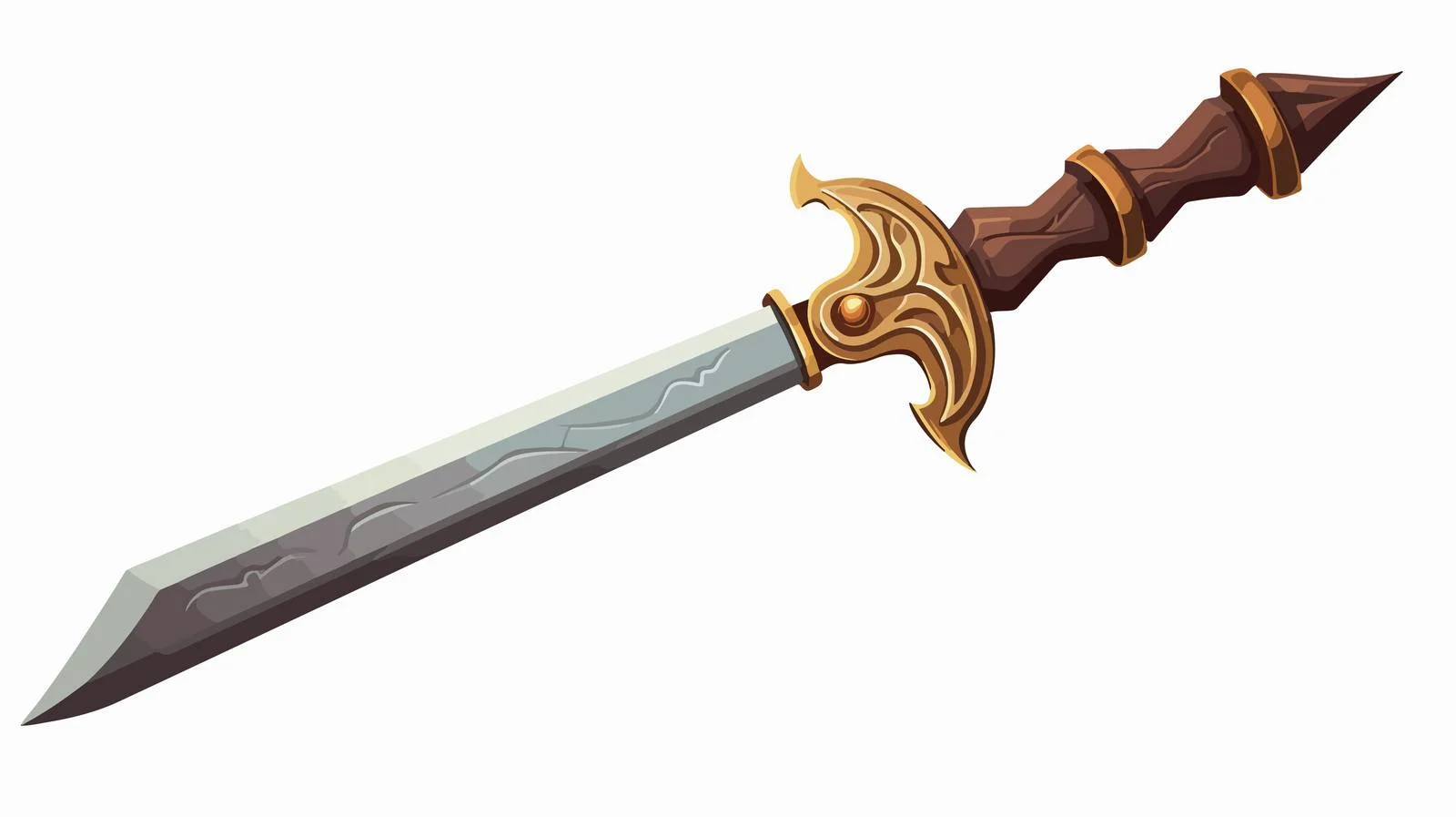 Cartoon Sword Vector Illustration — free download from Dotvec