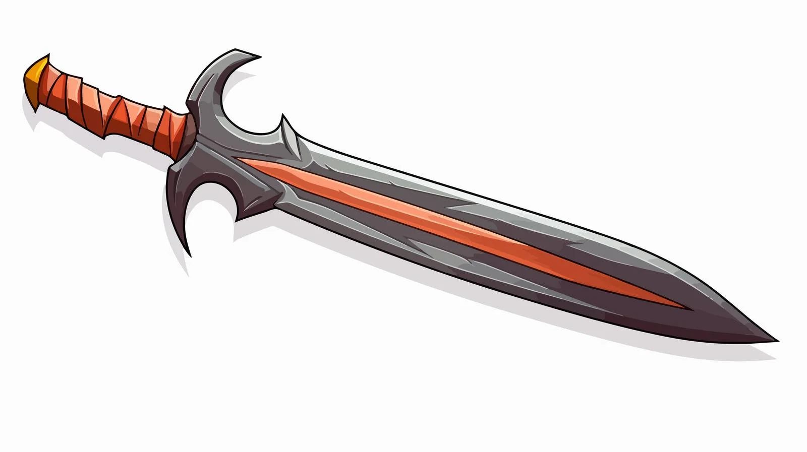 Cartoon Sword Vector Illustration — free download from Dotvec