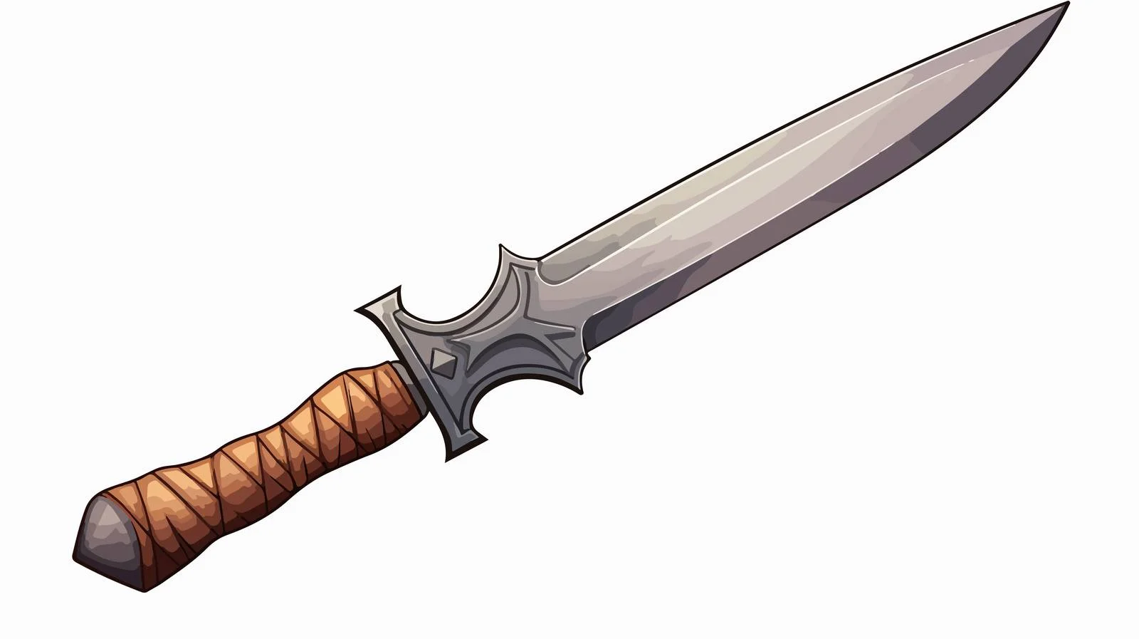 Cartoon Sword Vector Illustration — free download from Dotvec