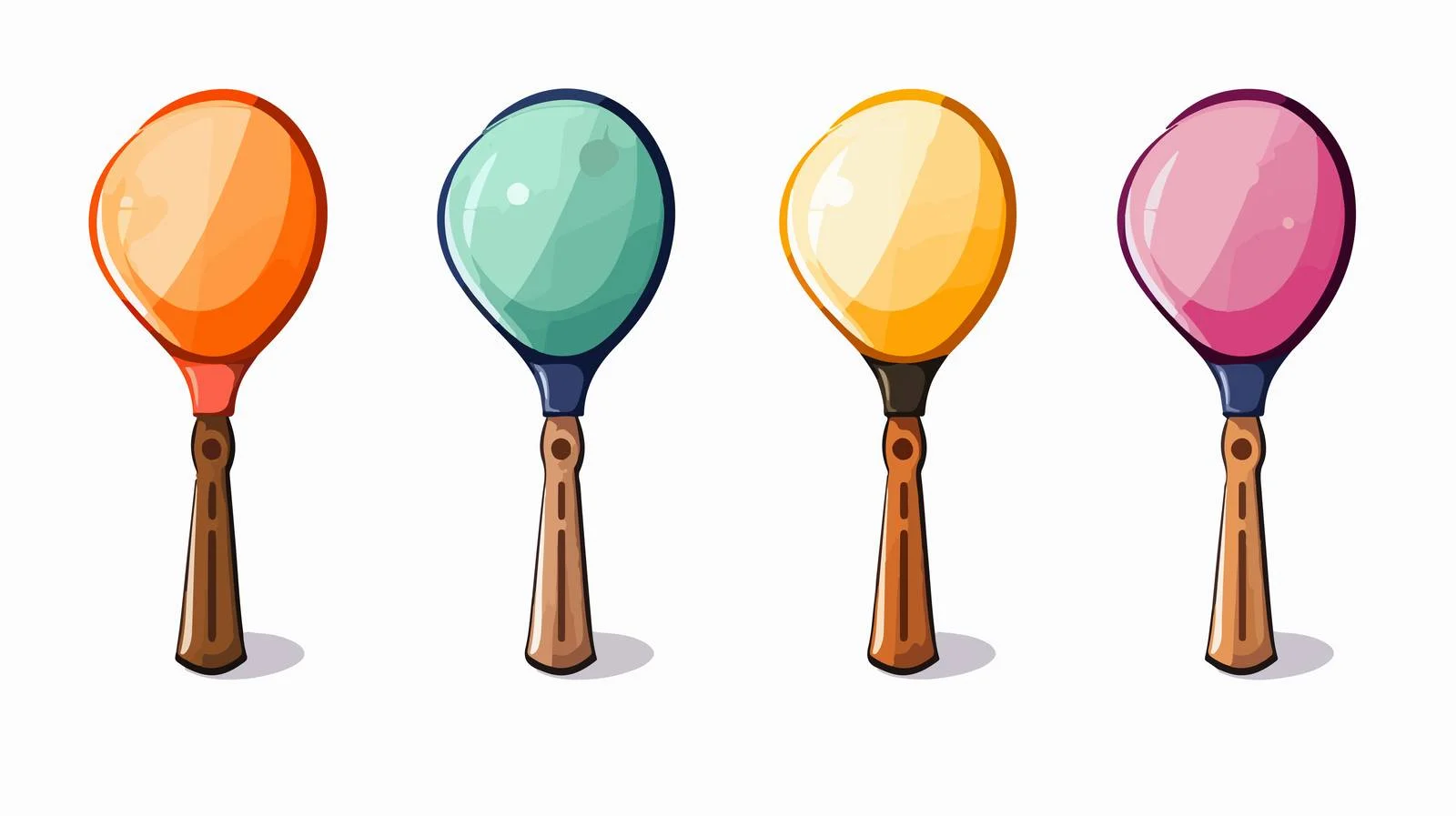 Cartoon Table Tennis Bats Illustration — free download from Dotvec