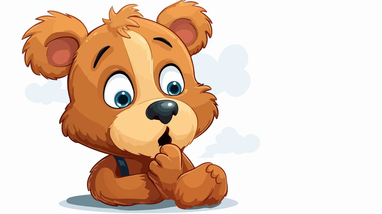 Teddy Bear Thought Bubble Illustration — free download from Dotvec
