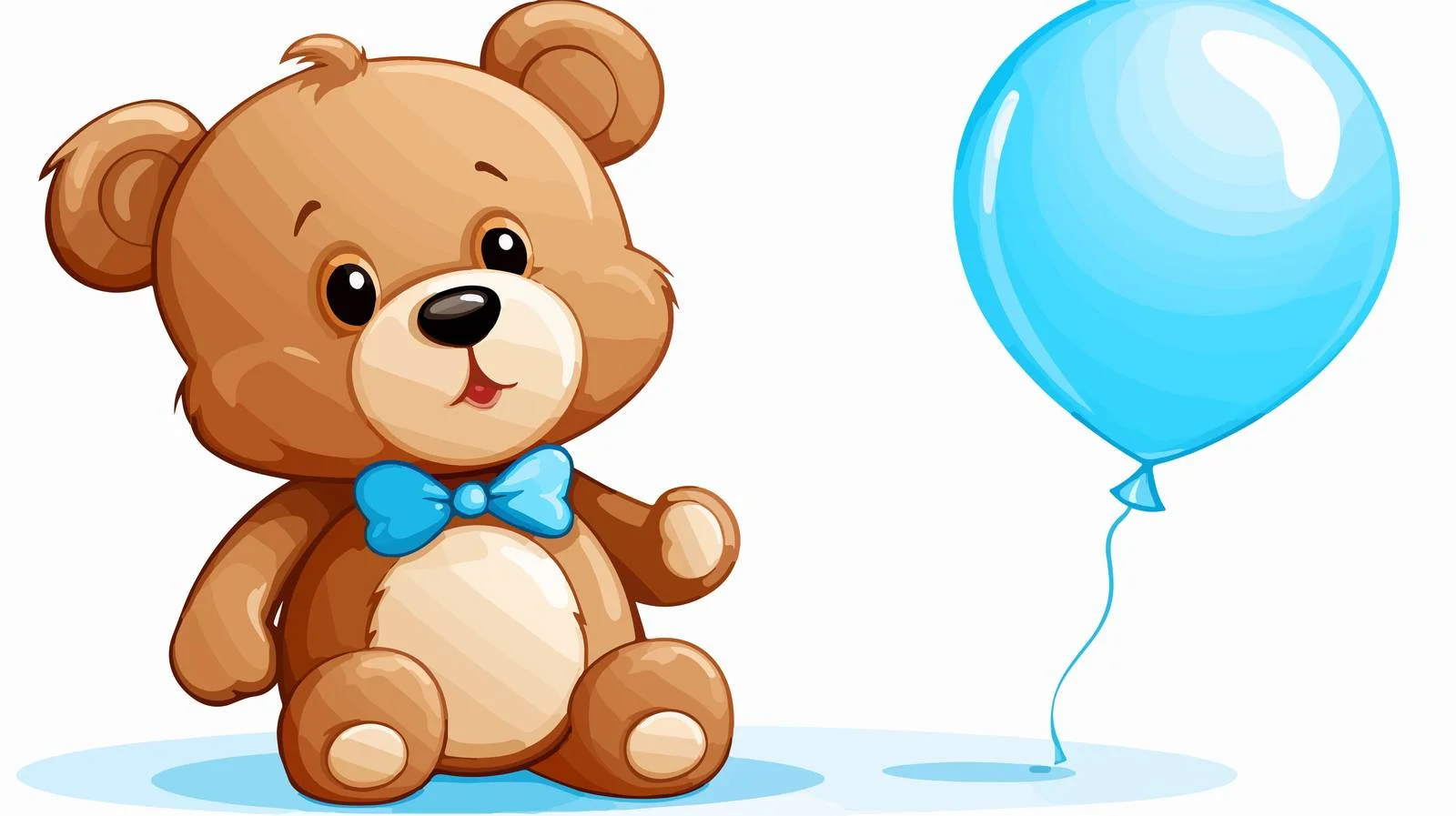Cute Teddy Bear Thought Bubble Vector — free download from Dotvec
