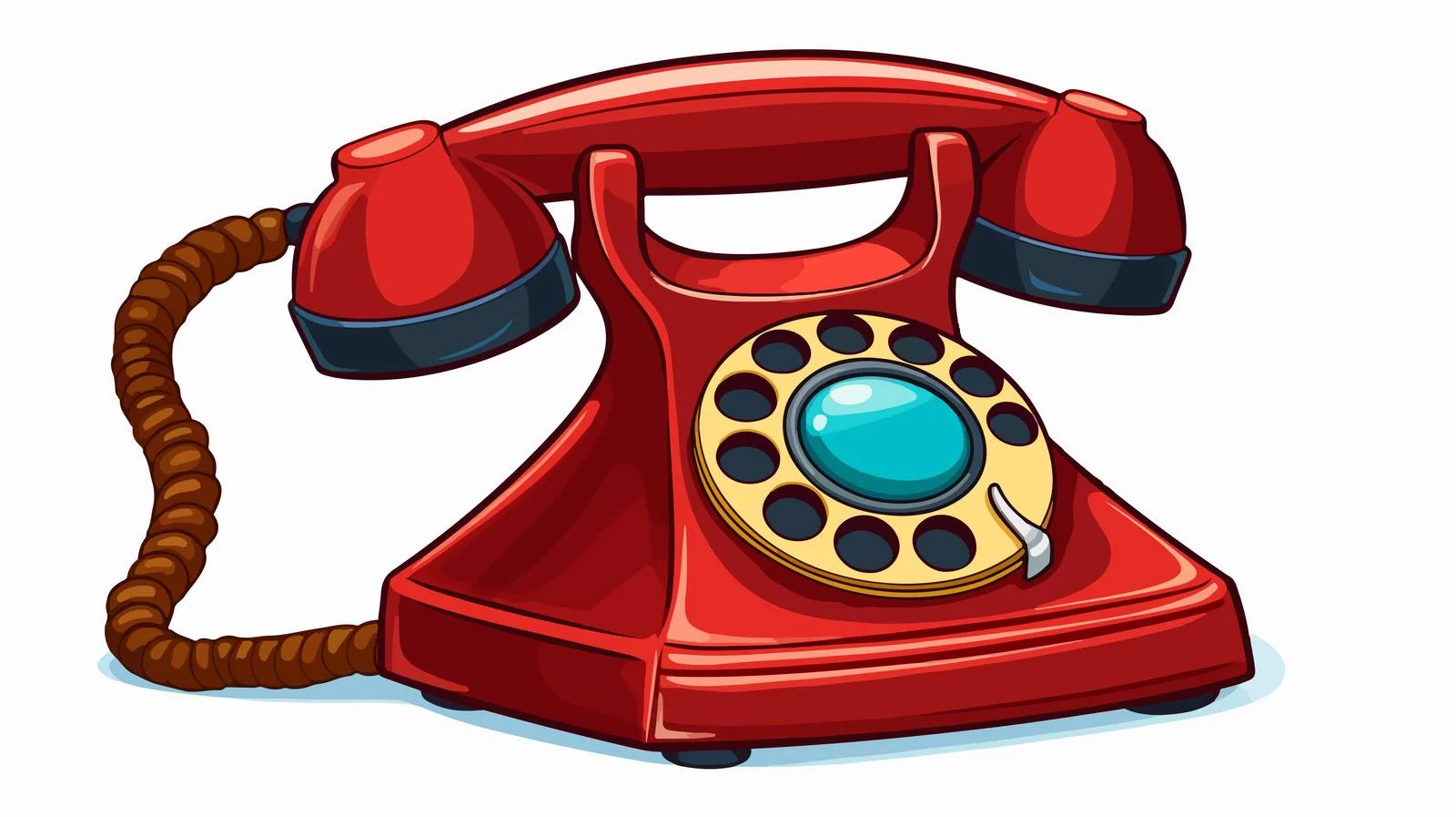 Cartoon Telephone Vector Illustration — free download from Dotvec