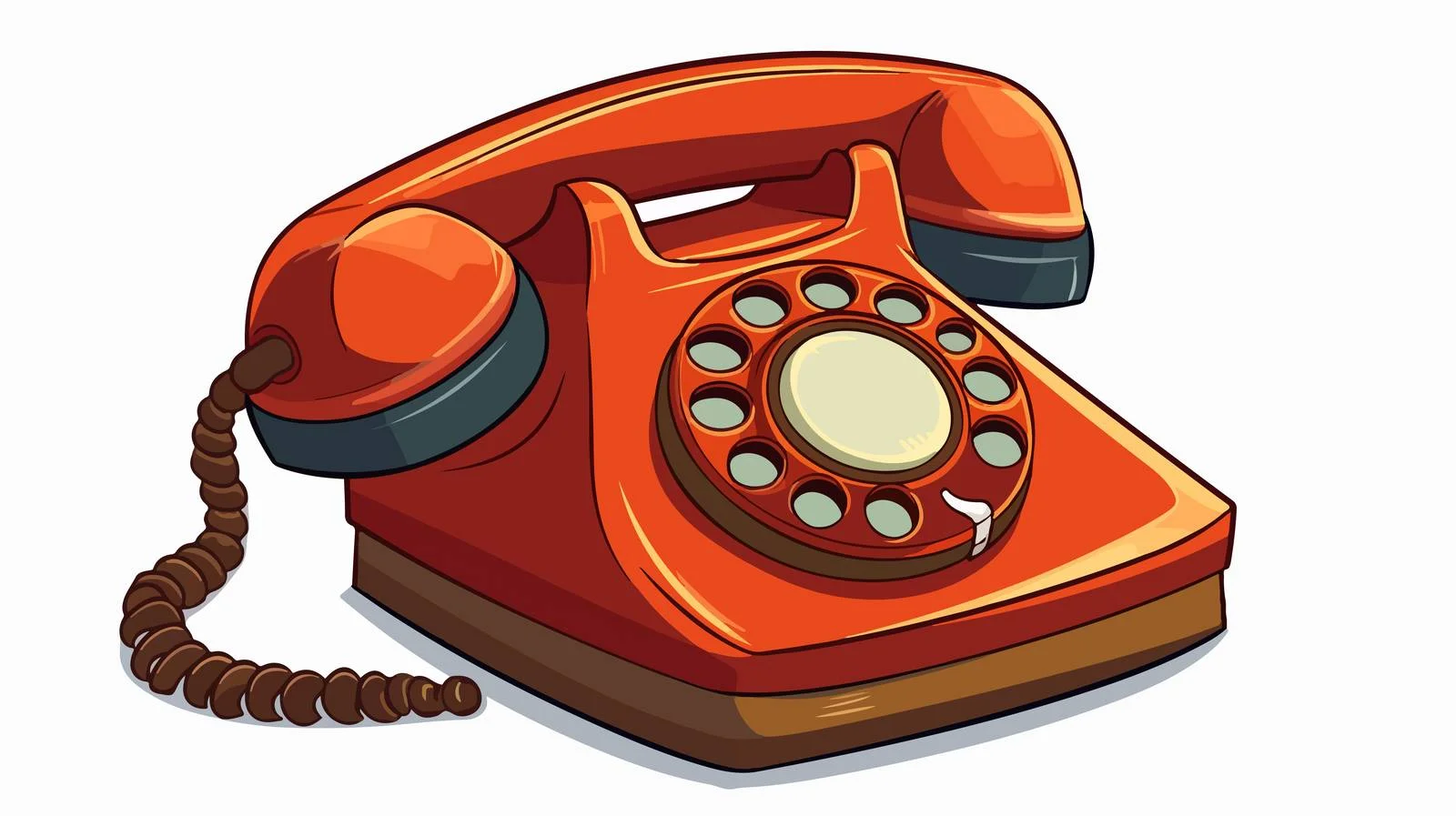 Cartoon Telephone Vector Illustration — free download from Dotvec