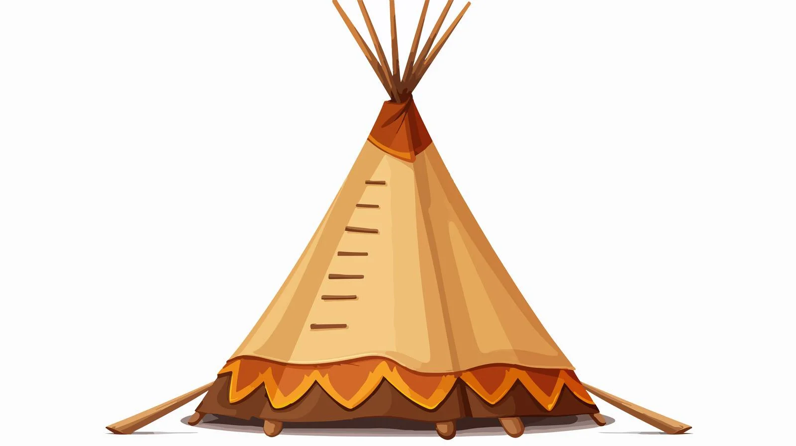 Cartoon Tepee Illustration — free download from Dotvec