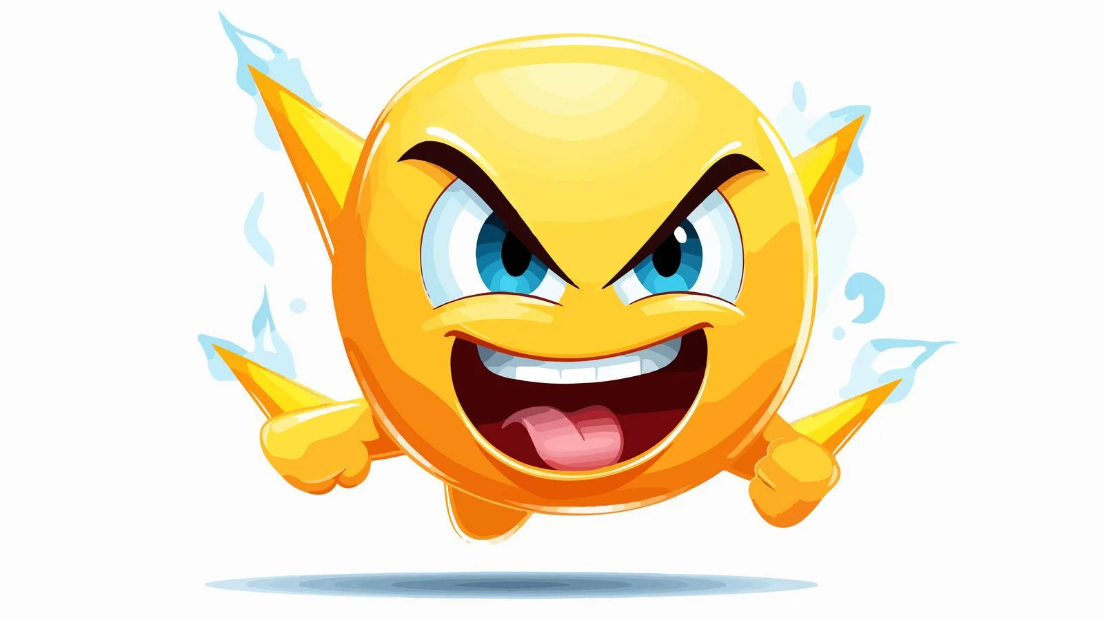 Cartoon Thunderbolt Stock Illustration — free download from Dotvec