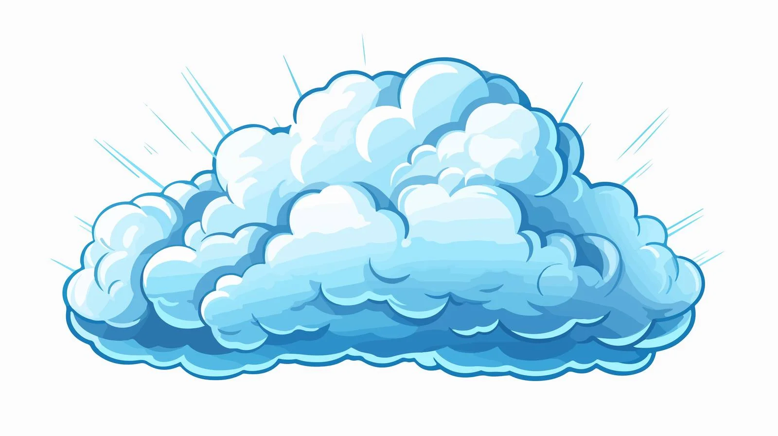 Cartoon Thundercloud Vector Illustration — free download from Dotvec