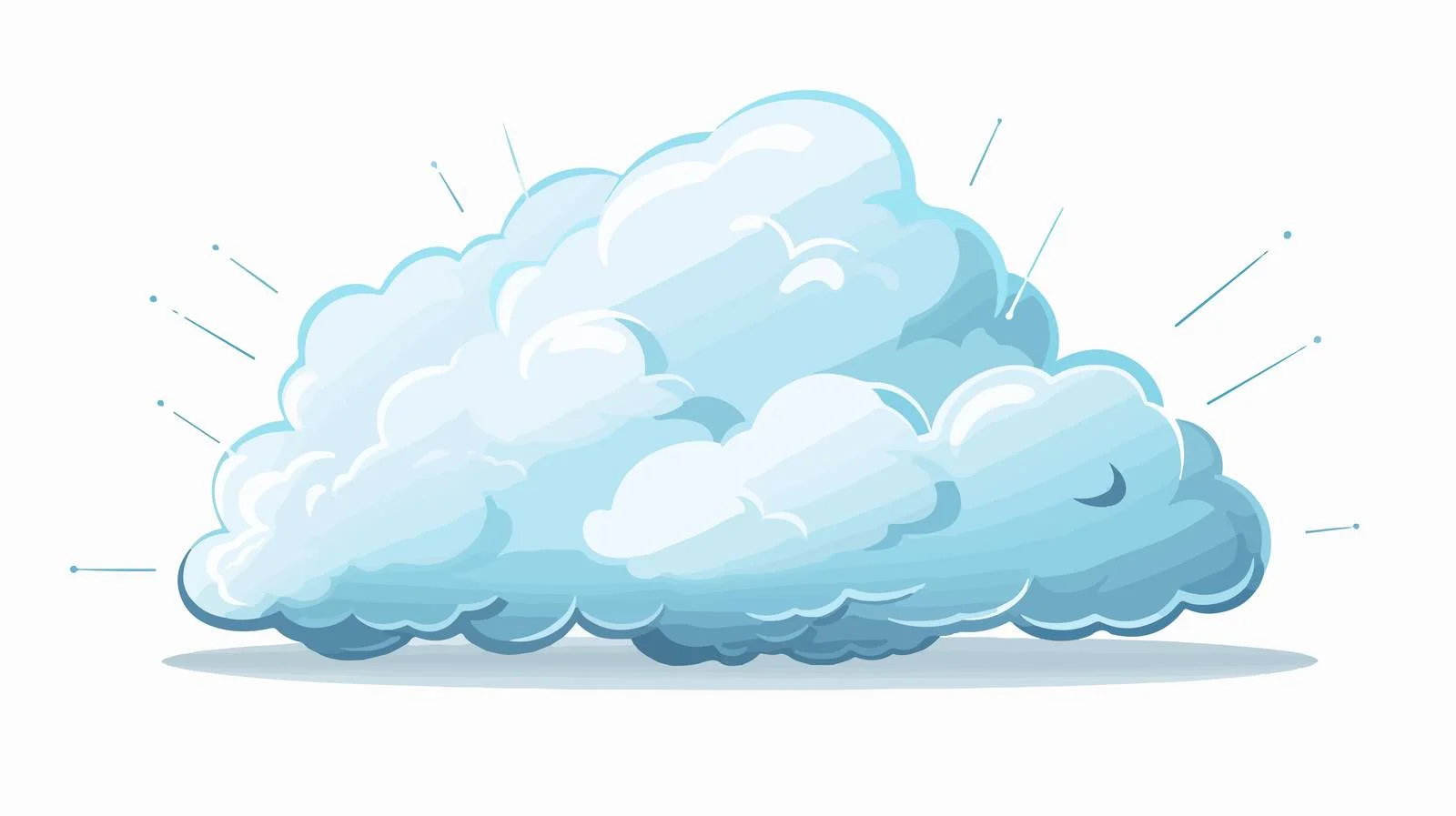 Cartoon Thundercloud Vector Illustration — free download from Dotvec