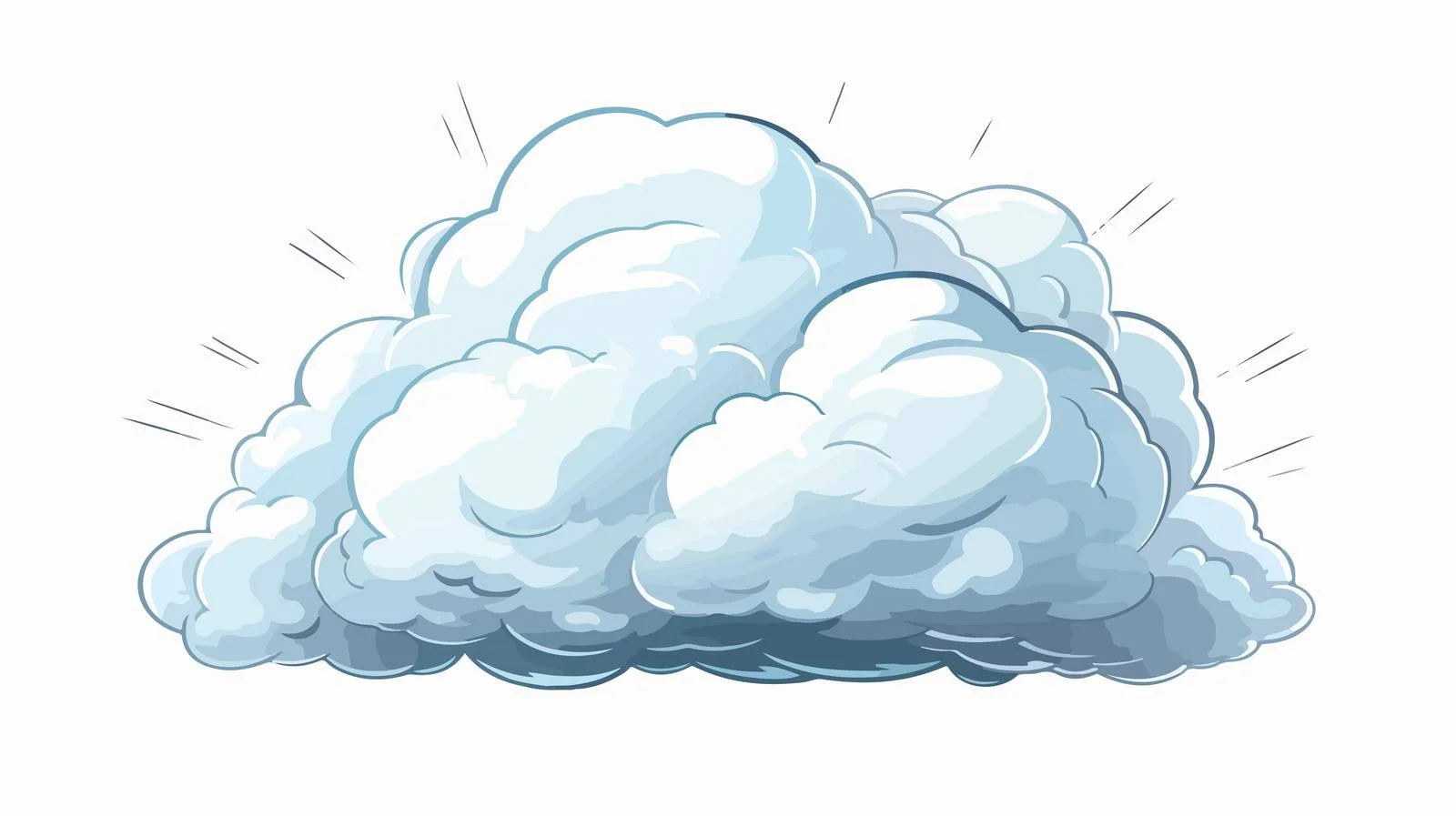 Whimsical Thundercloud Cartoon Vector Illustration — free download from Dotvec