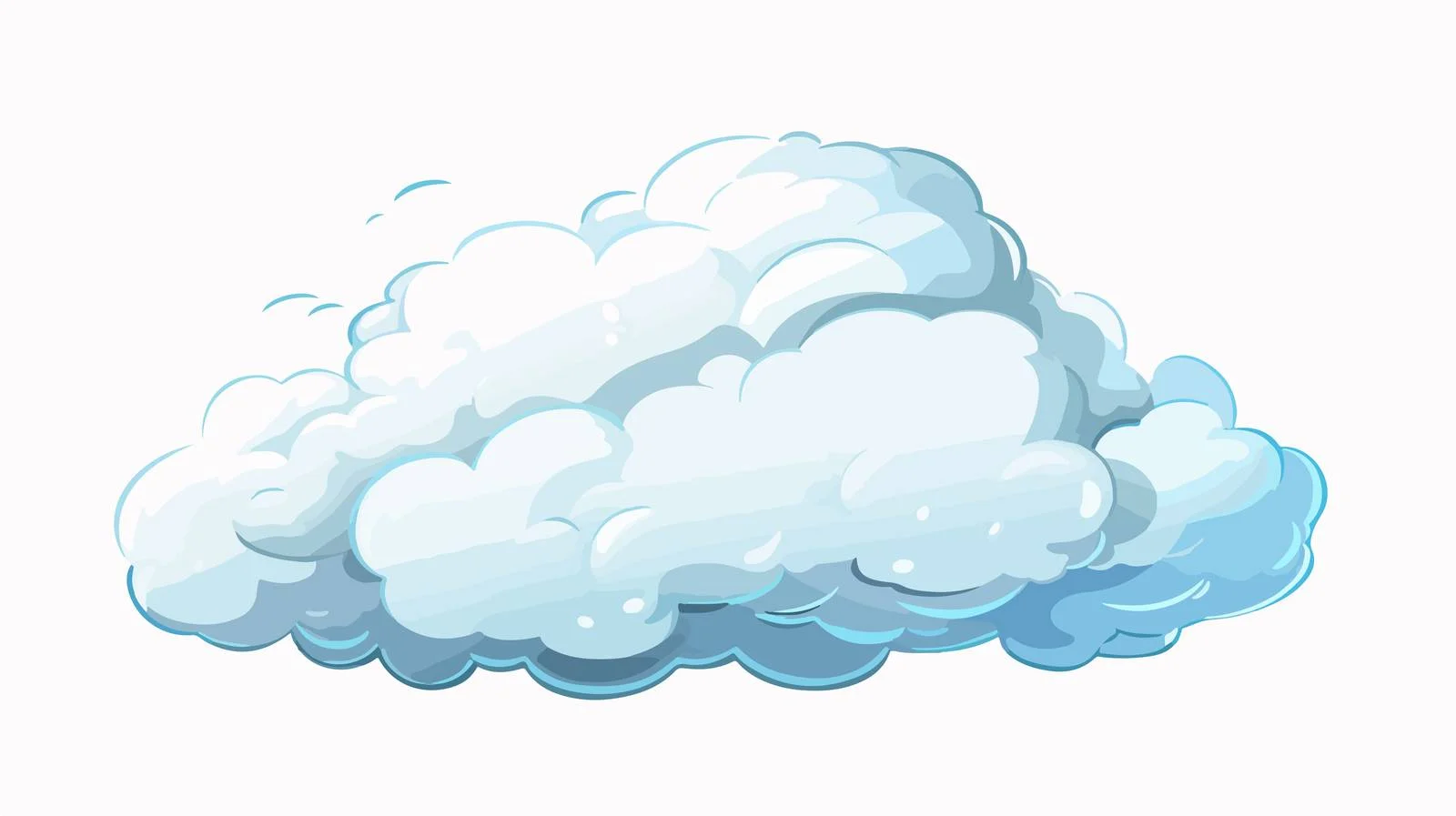 Cartoon Thundercloud Vector Illustration — free download from Dotvec