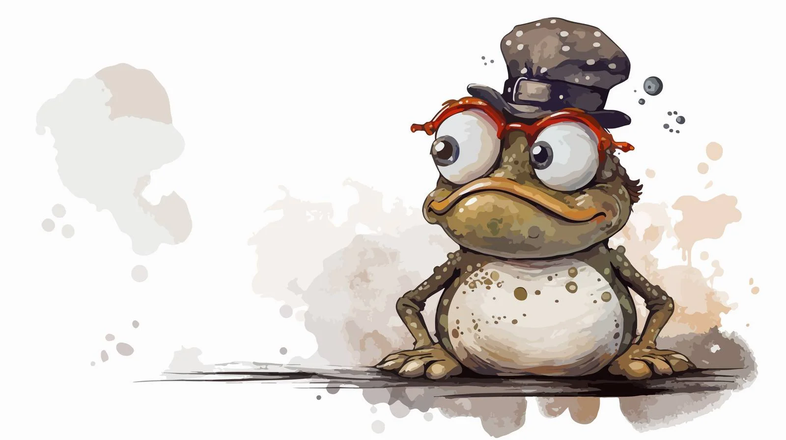 Whimsical Toad with Thought Bubble — free download from Dotvec