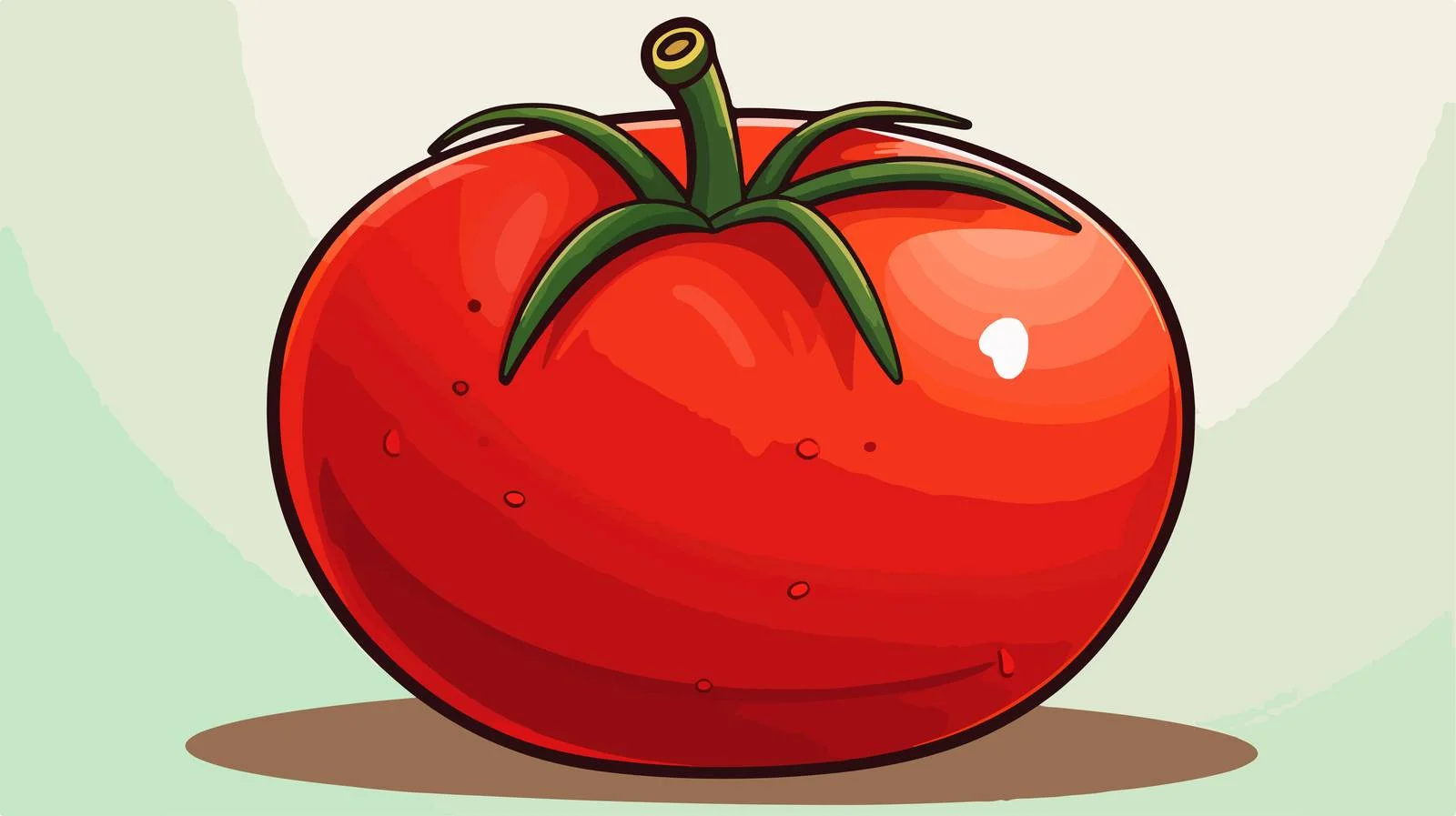 Cartoon Tomato Vector Illustration — free download from Dotvec