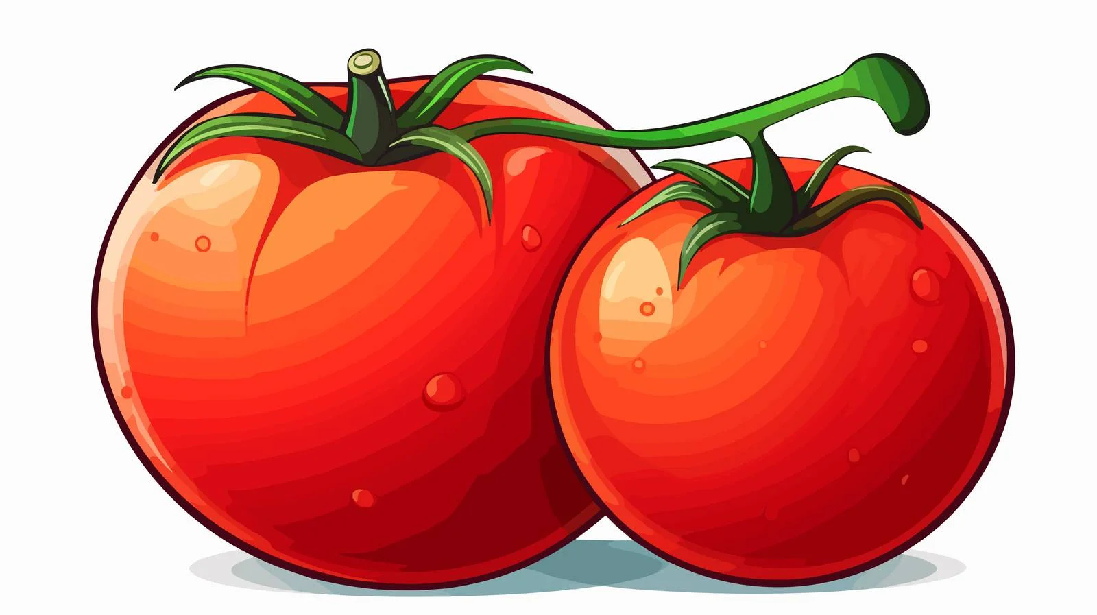 Cheerful Tomato Cartoon Vector Illustration — free download from Dotvec