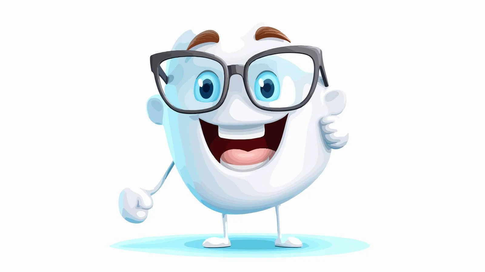 Tooth in Spectacles Vector Illustration — free download from Dotvec