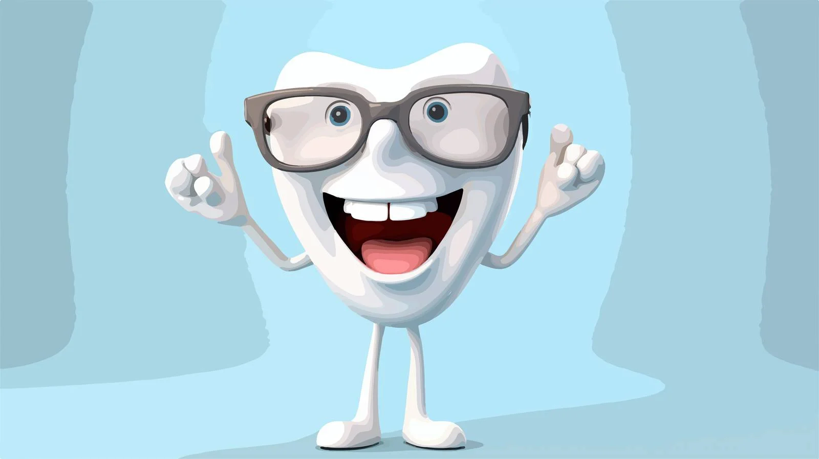 Smart Tooth Cartoon Vector Illustration — free download from Dotvec