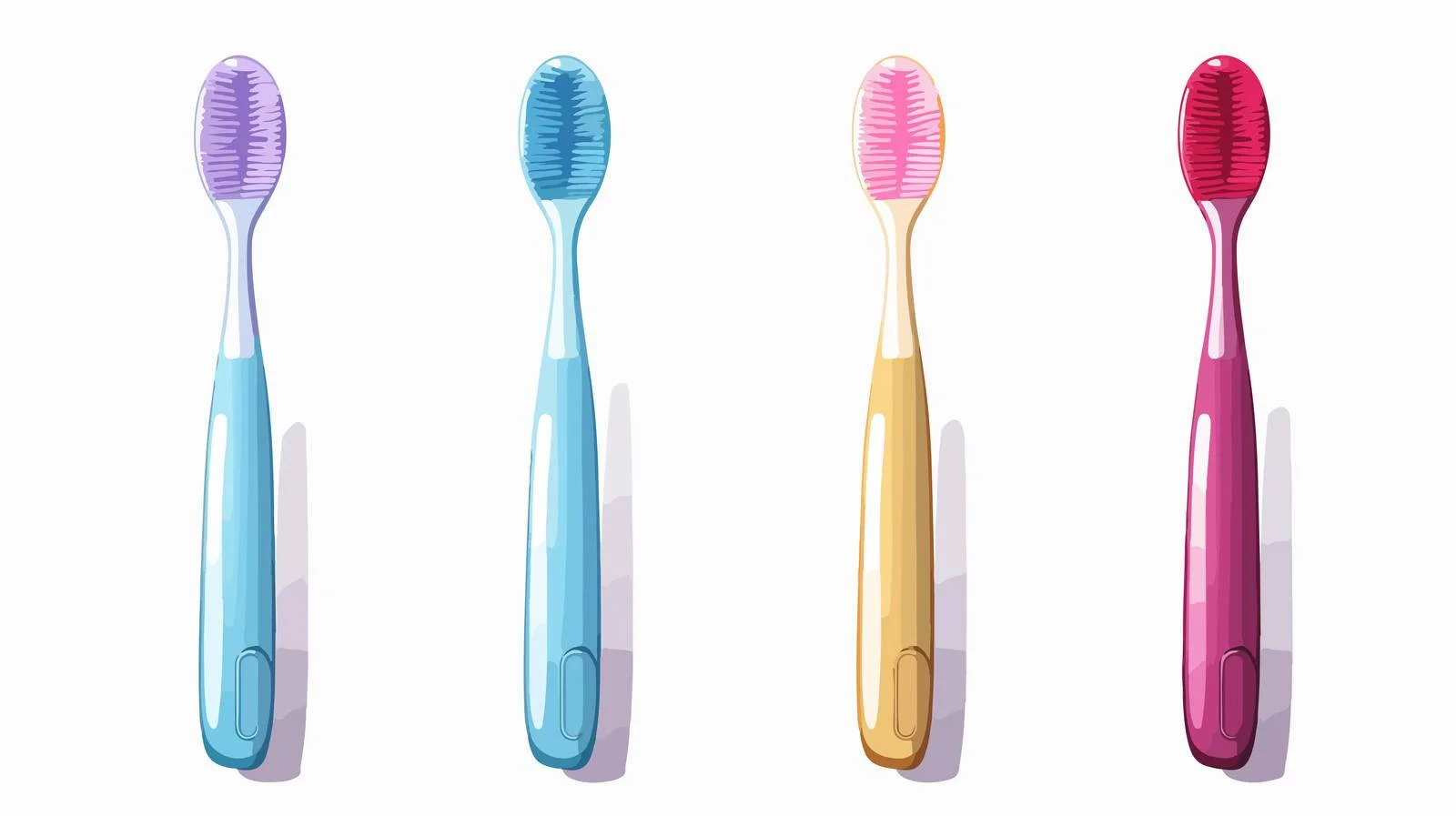 Cartoon Toothbrush Vector Illustration — free download from Dotvec