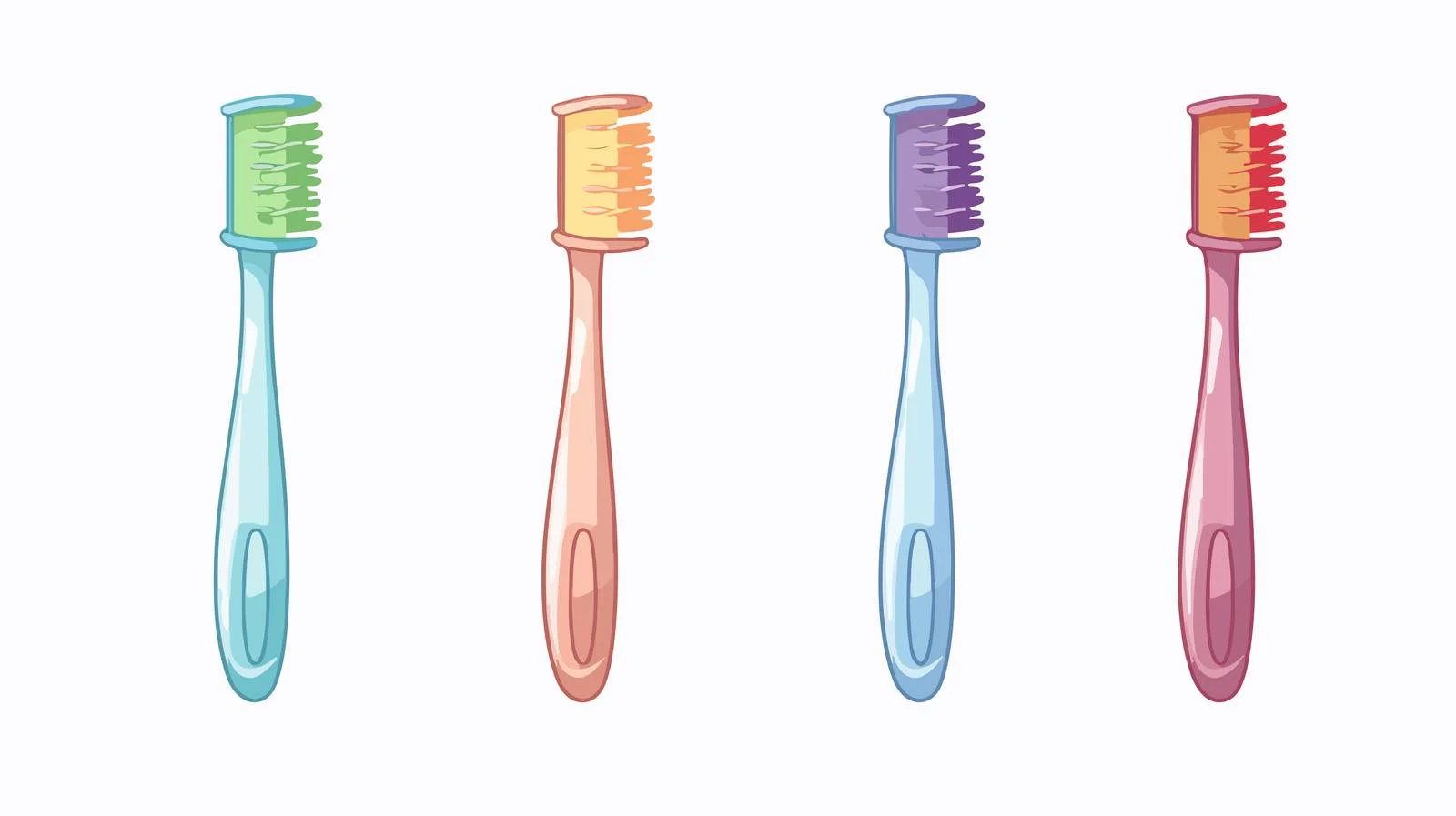 Cartoon Toothbrush Vector Illustration — free download from Dotvec