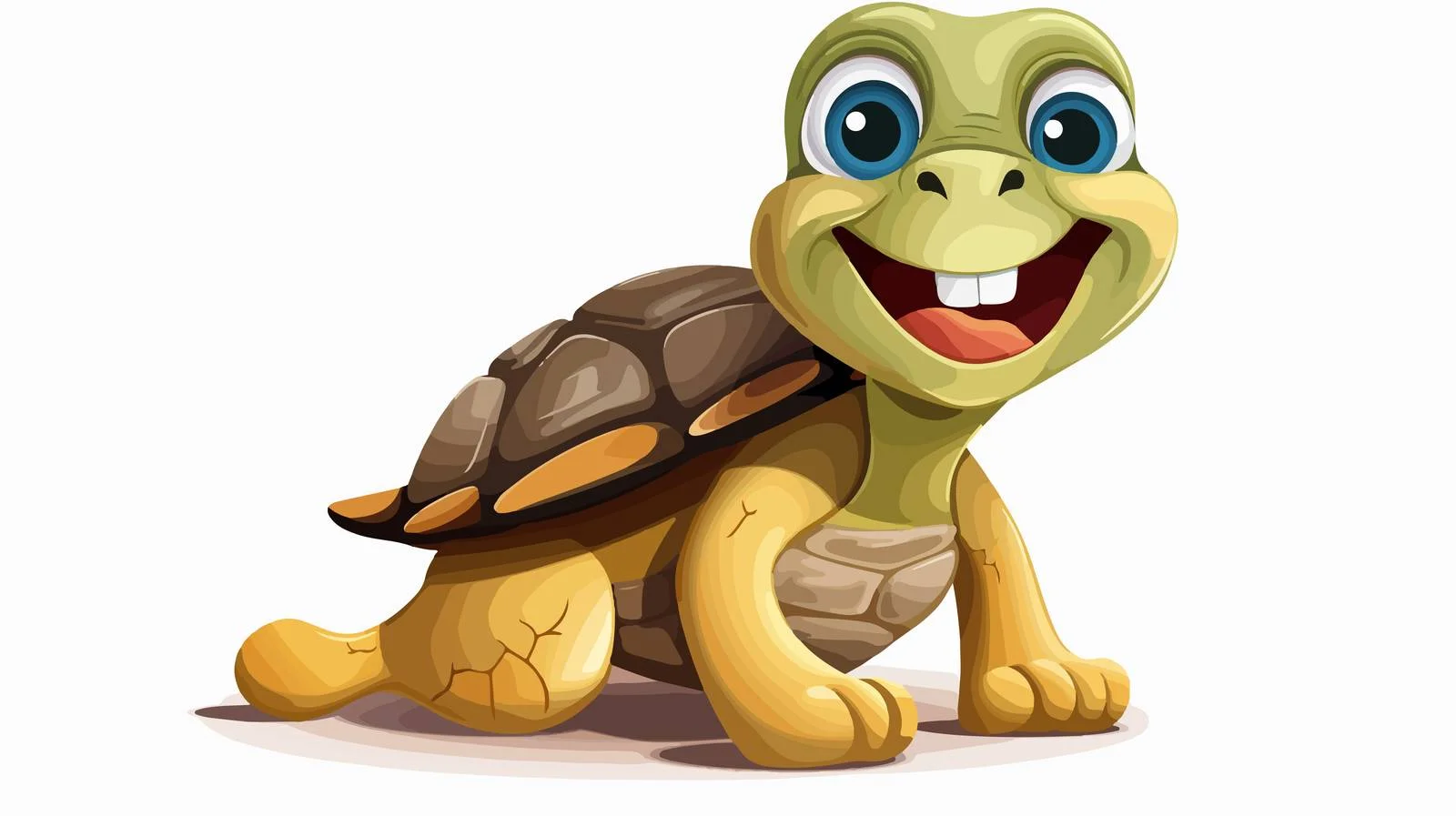 Cartoon Tortoise Vector Illustration – free tortoise image from Dotvec