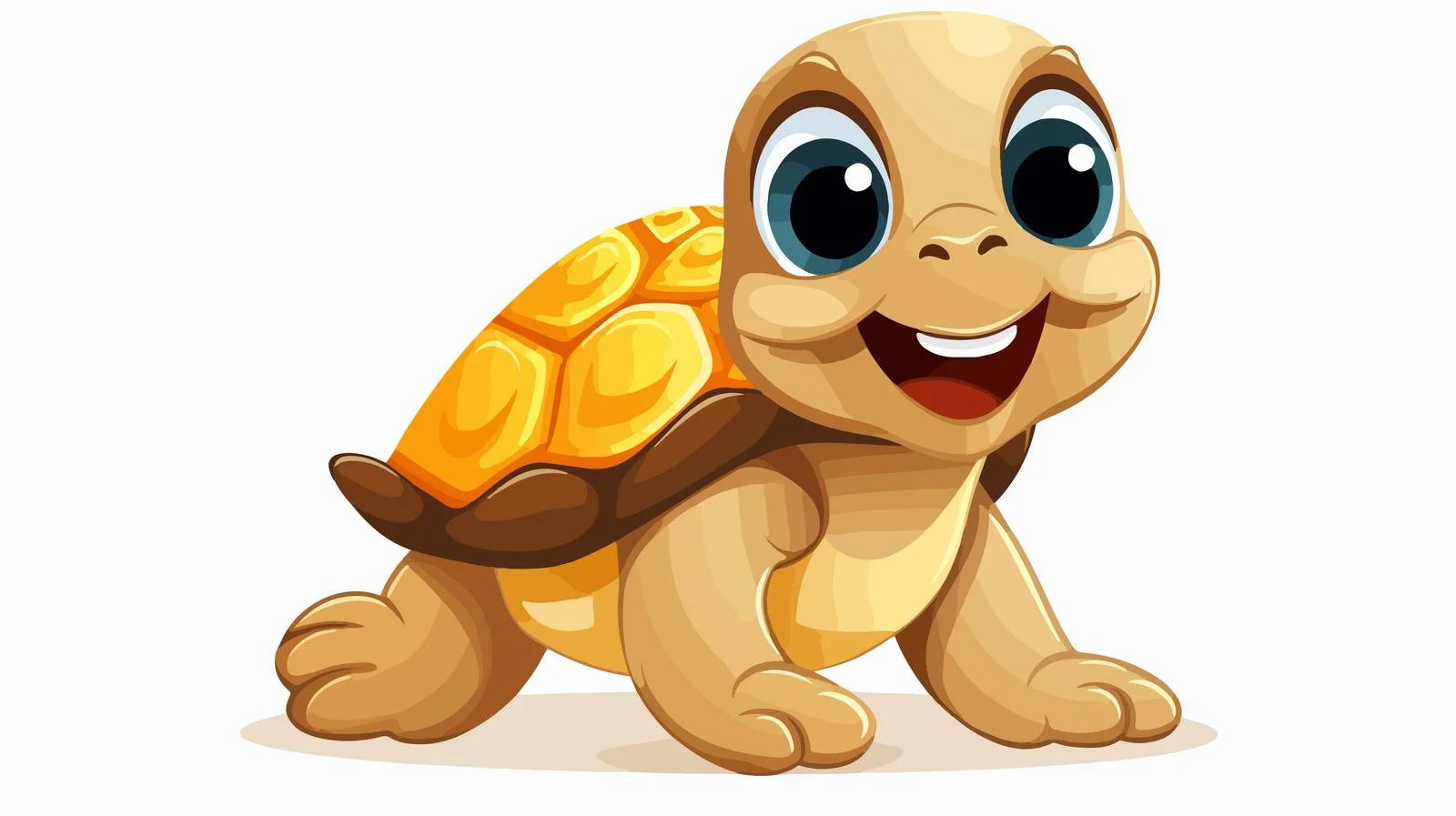 Cartoon Tortoise Vector Illustration — free download from Dotvec
