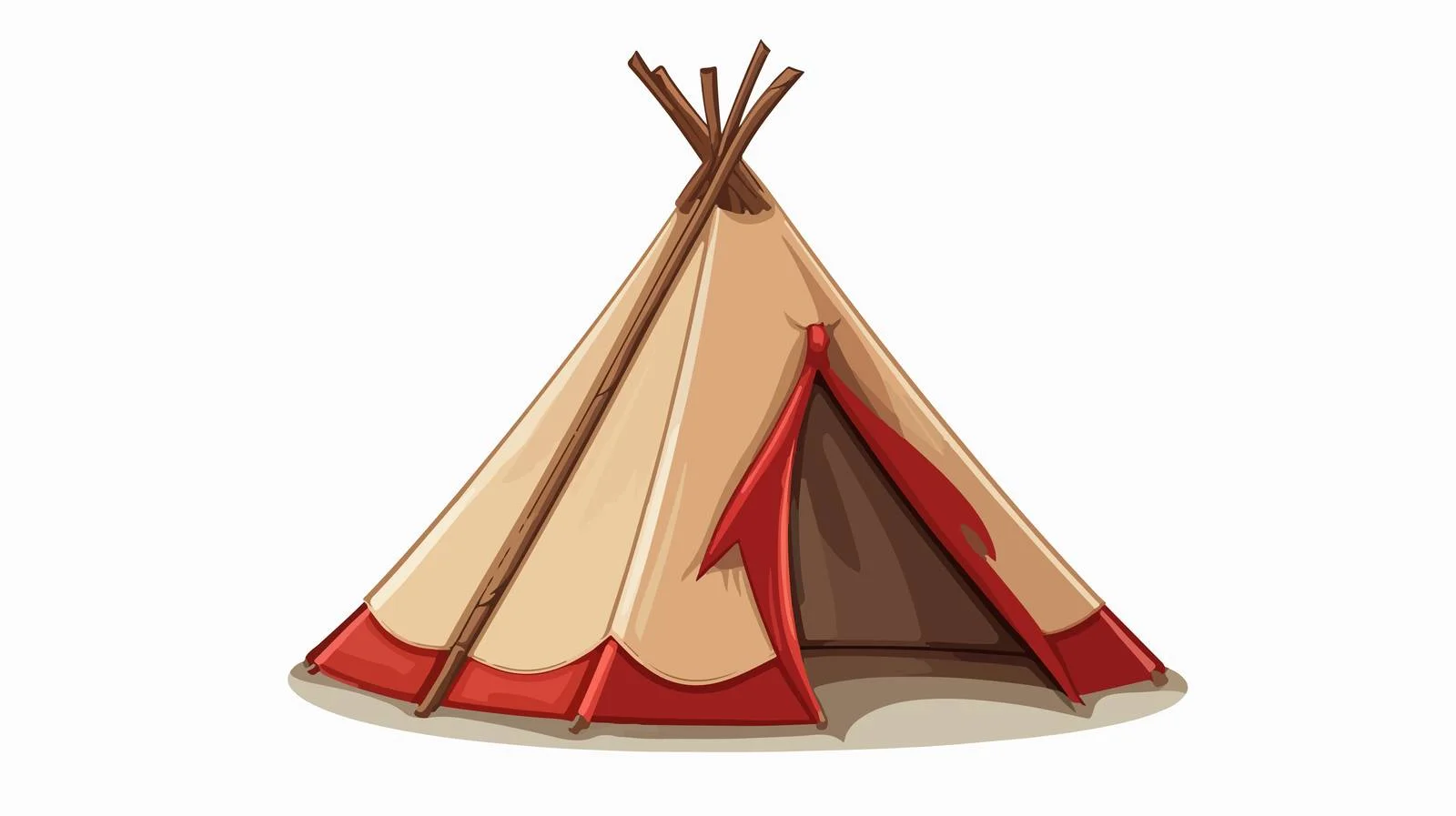 Traditional Tent Vector Illustration — free download from Dotvec