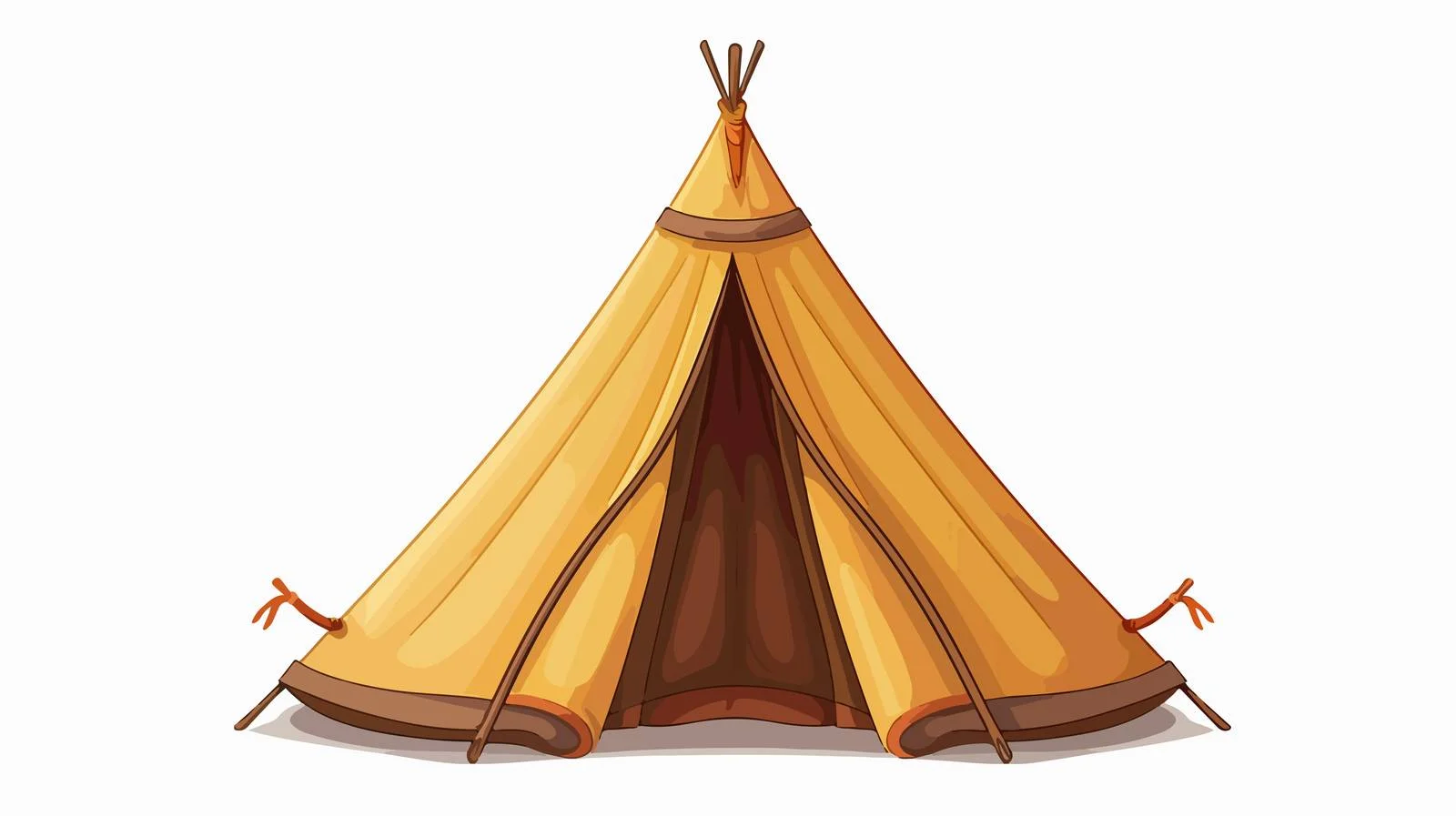 Traditional Tent Vector Illustration — free download from Dotvec
