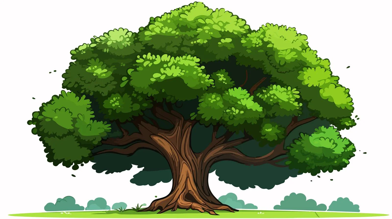 Cartoon Tree Stock Illustration — free download from Dotvec