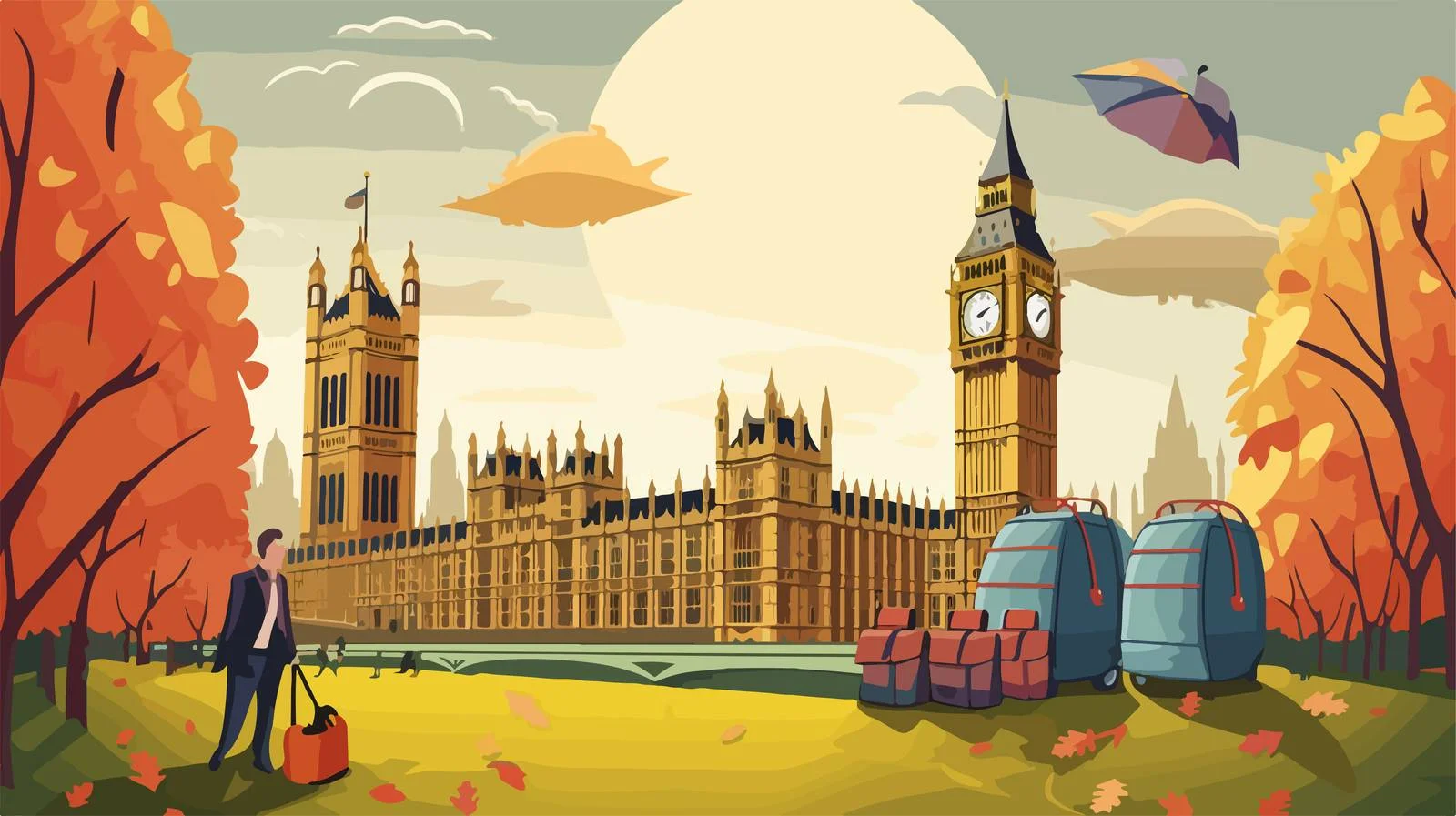 UK Budget Cartoon Illustration — free download from Dotvec