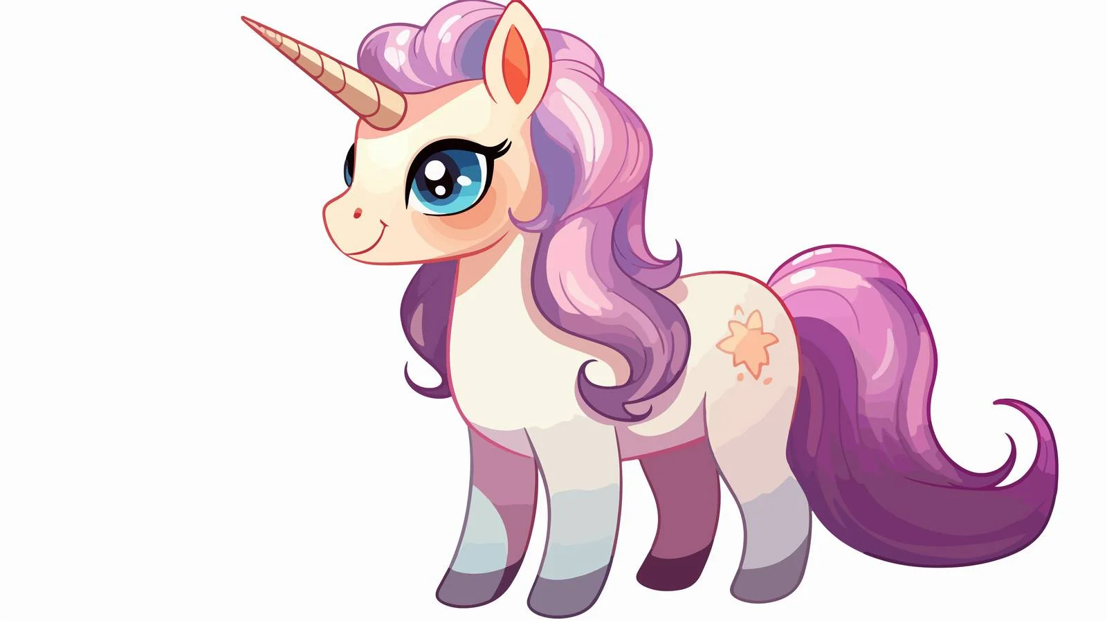 Cartoon Unicorn Stock Illustration — free download from Dotvec