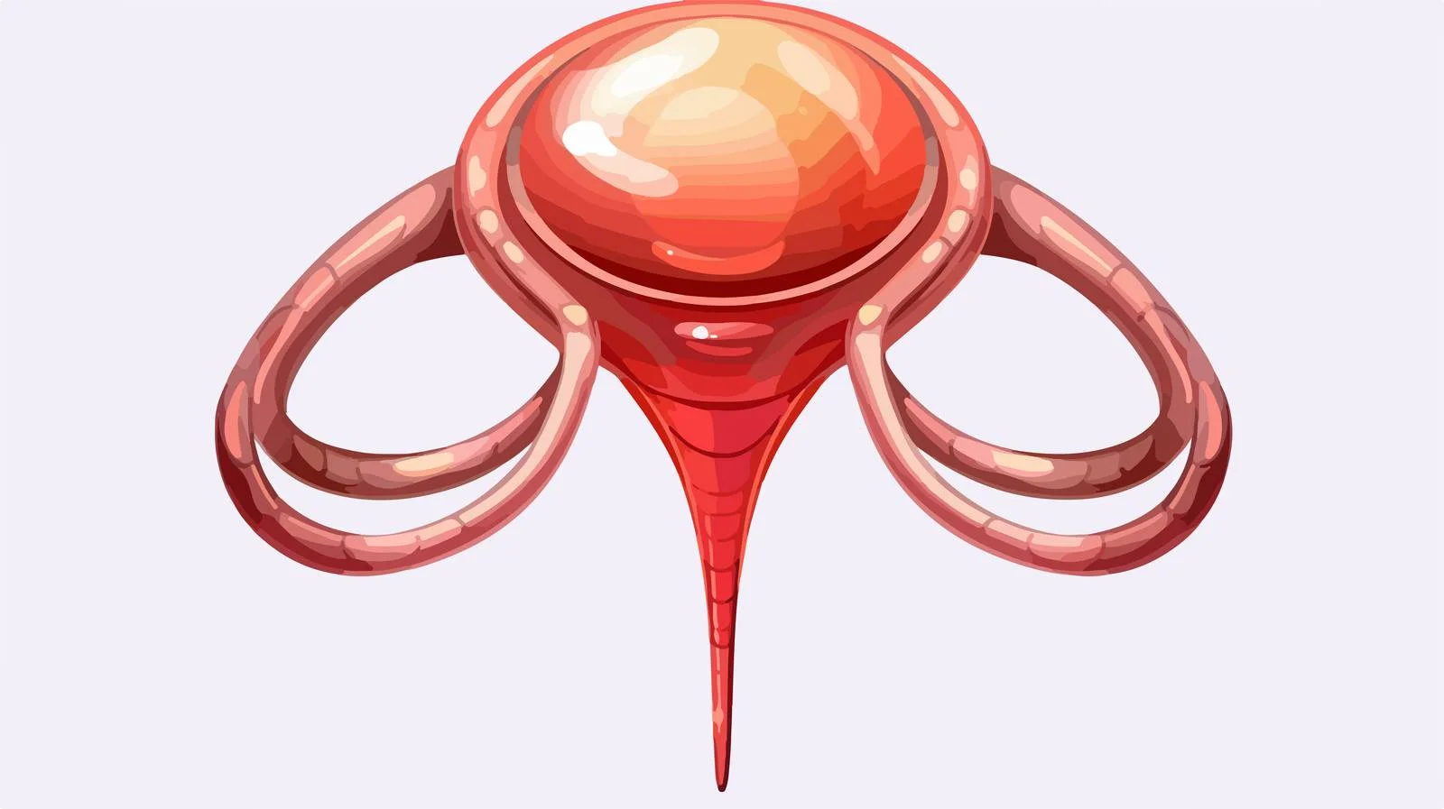 Cartoon Uterus Vector Illustration – free obstetrics image from Dotvec
