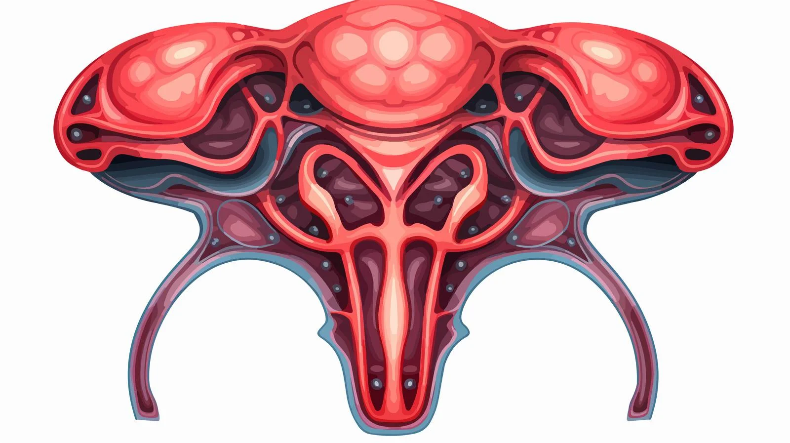 Cartoon Uterus Vector Illustration — free download from Dotvec