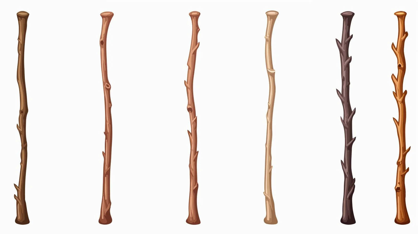 Cartoon Walking Stick Vector Illustration — free download from Dotvec