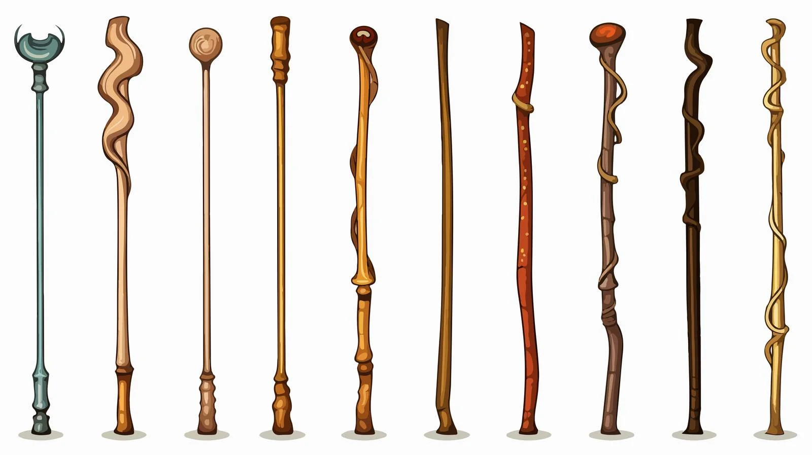 Cartoon Walking Stick Vector Illustration — free download from Dotvec